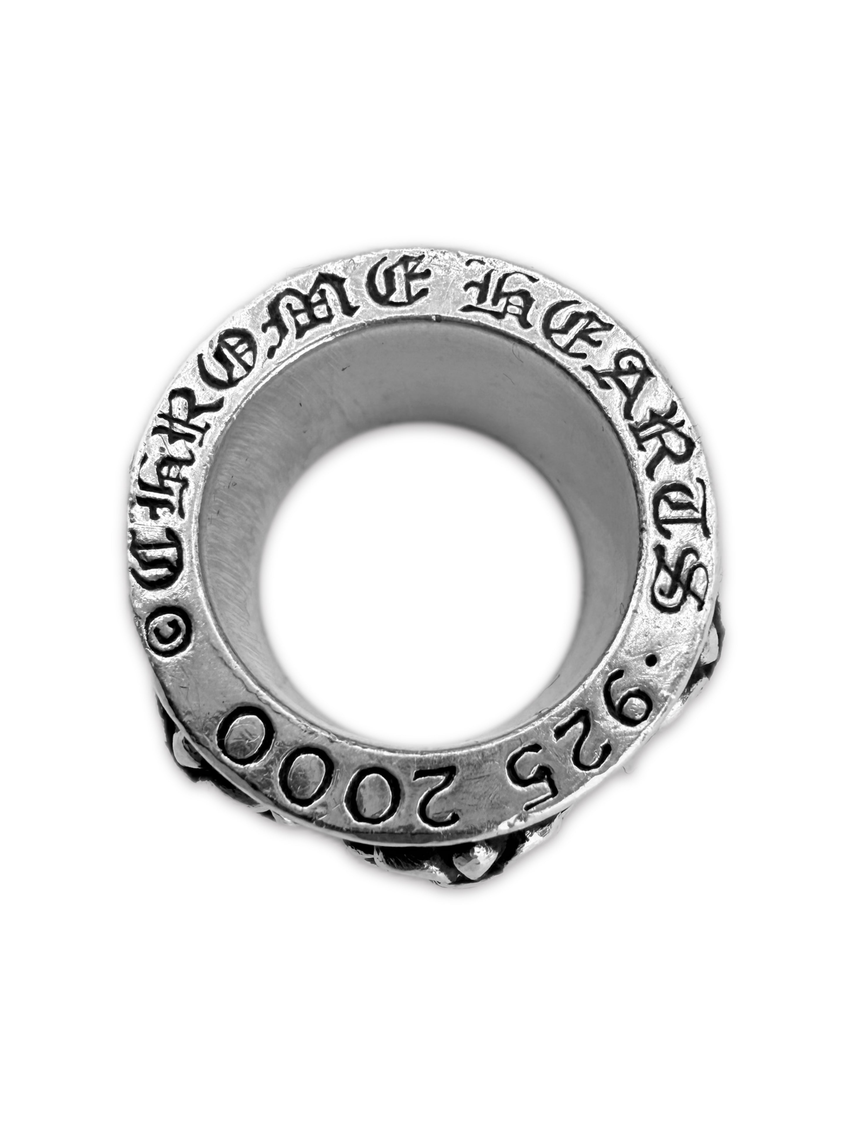 Chrome Hearts Fleur de Lis .925 Silver Spinner Ring