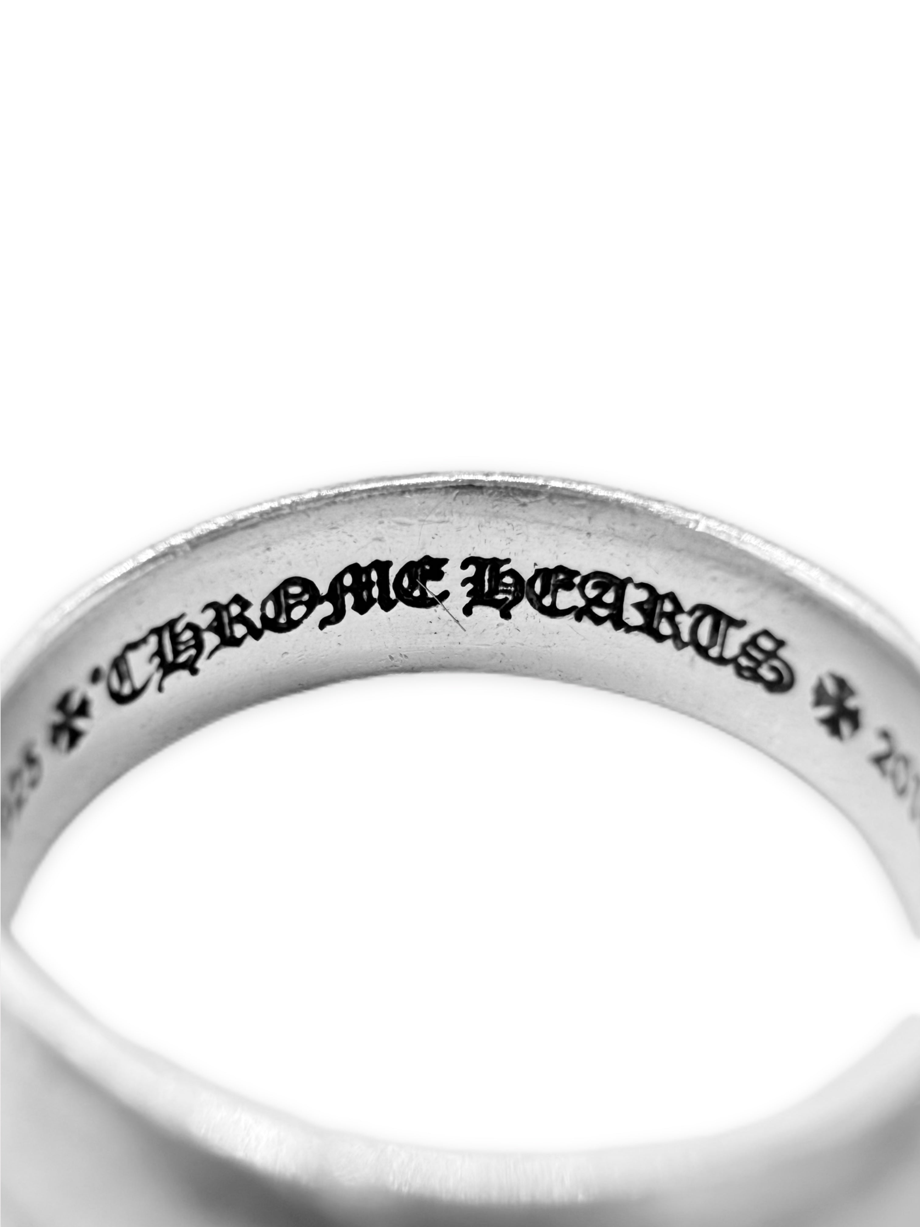 Chrome Hearts Half Floral Split .925 Silver Ring