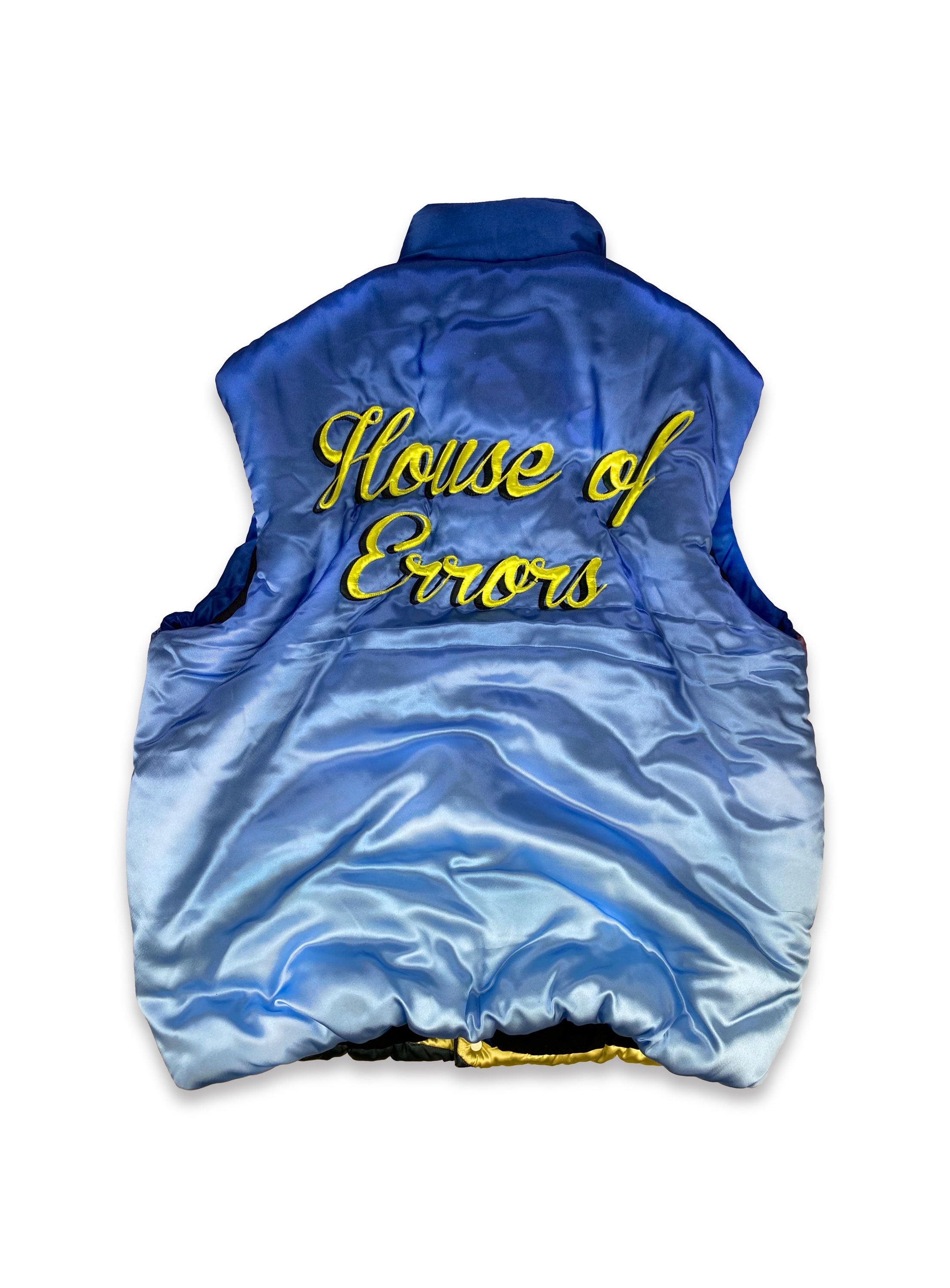 AW21 House of Errors ‘Miami’ Down Fill Graphic Puffer Vest