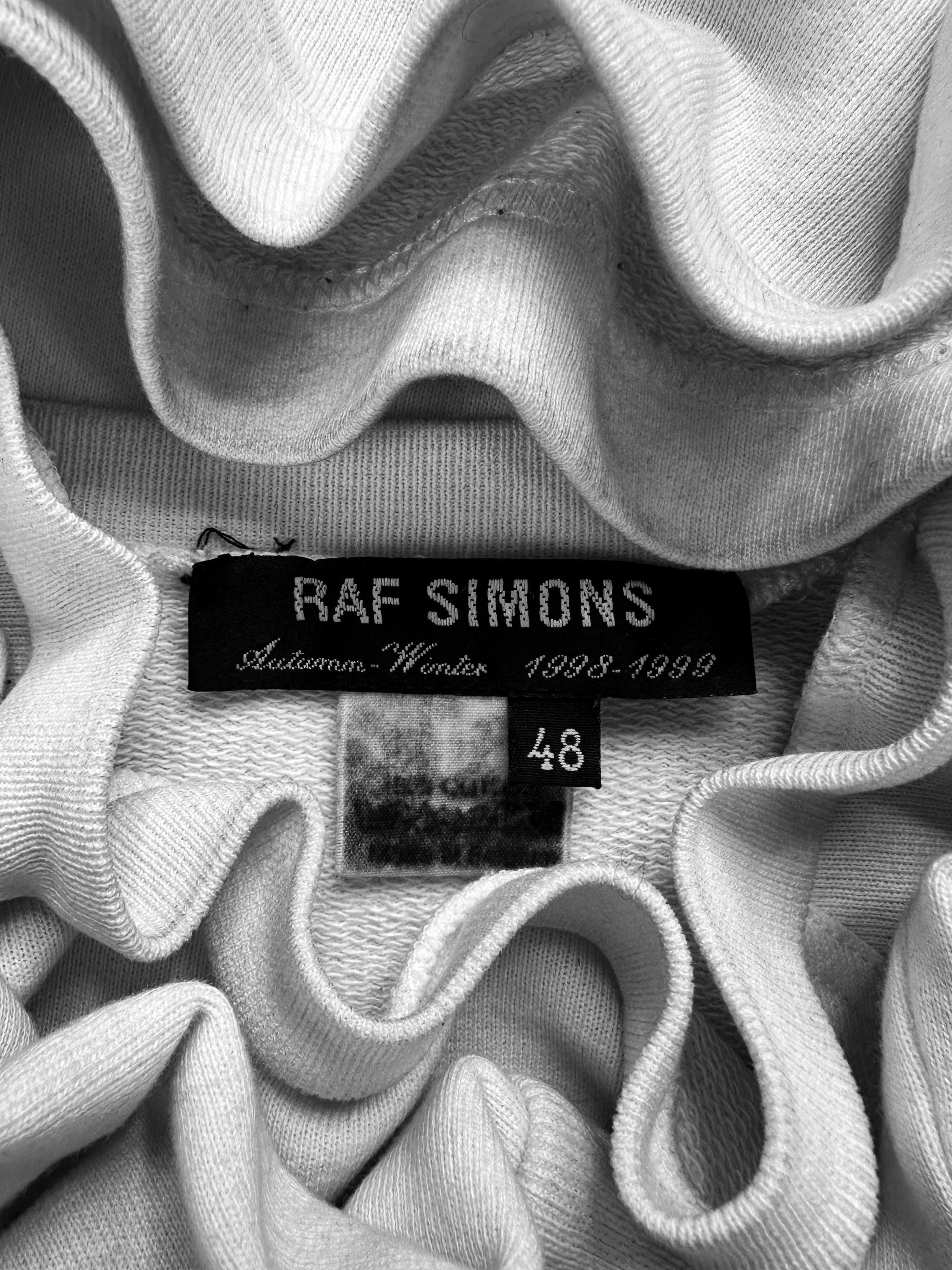 AW98 Raf Simons ‘Radioactivity’ HMD 414 White Graphic Crewneck