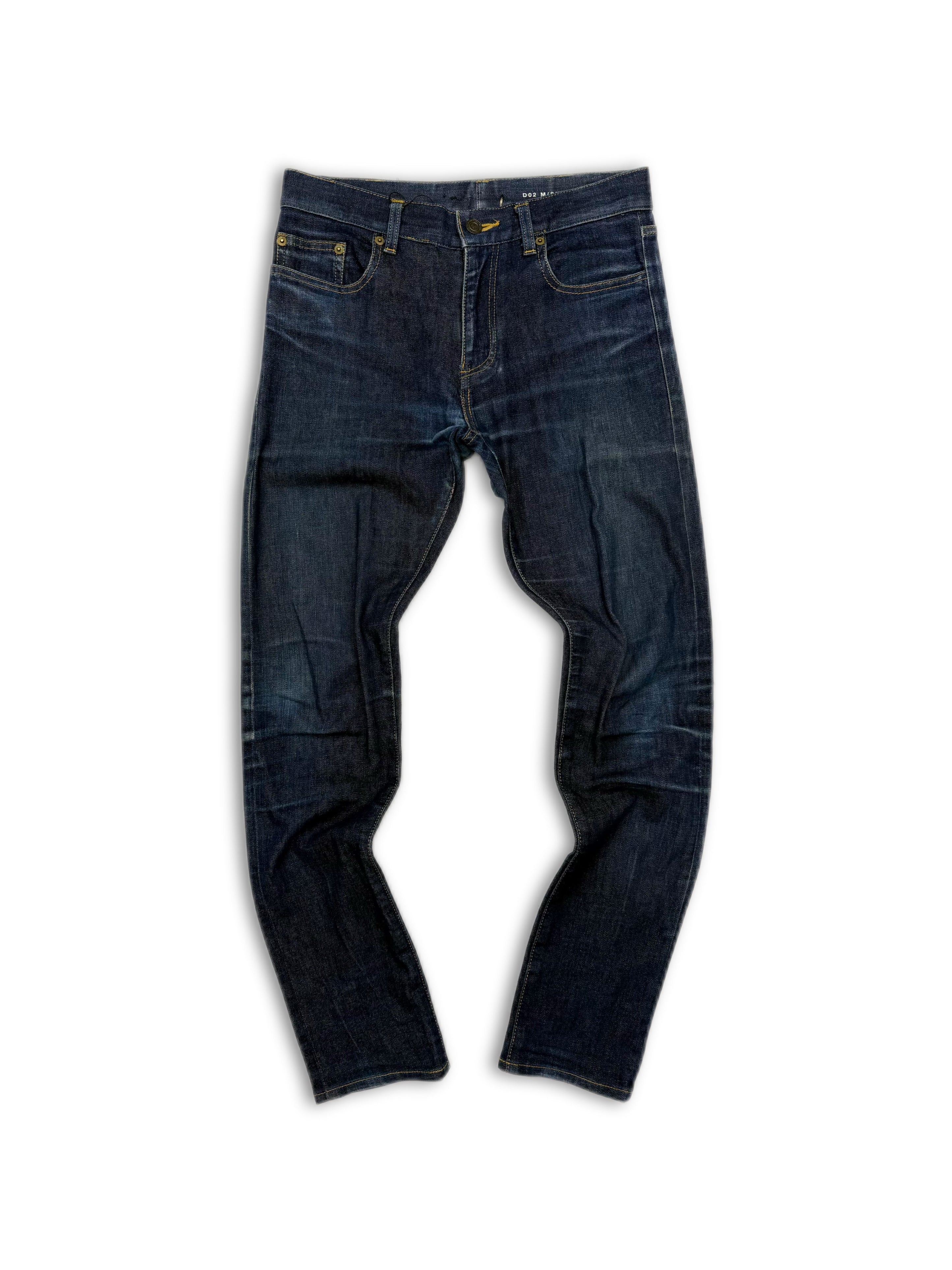 Saint Laurent Paris D02 Dark Blue Wash Slim Cut Denim