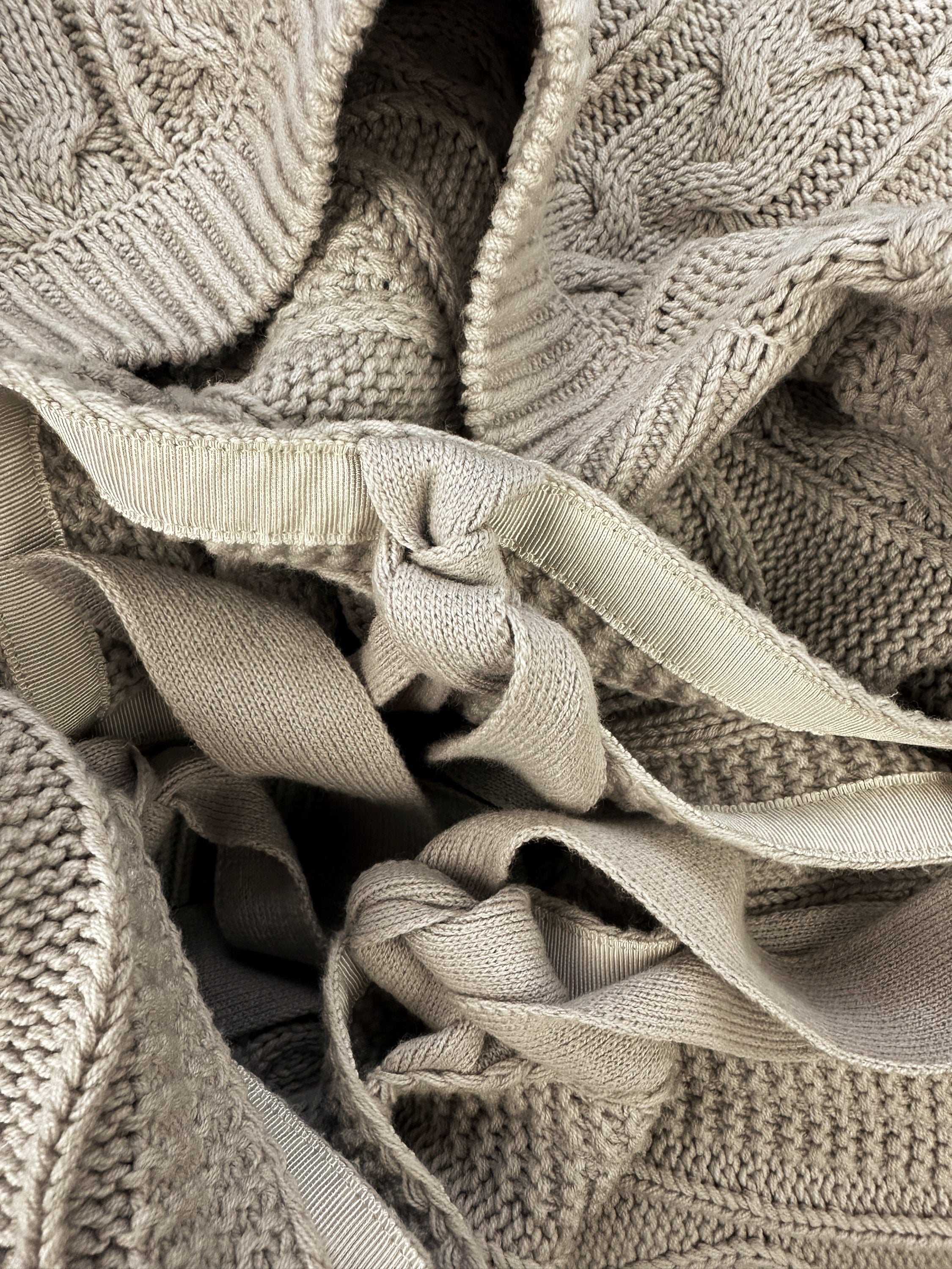 Mihara Yasuhiro Heavy Weight ‘Cable Knit’ Cropped Sweater
