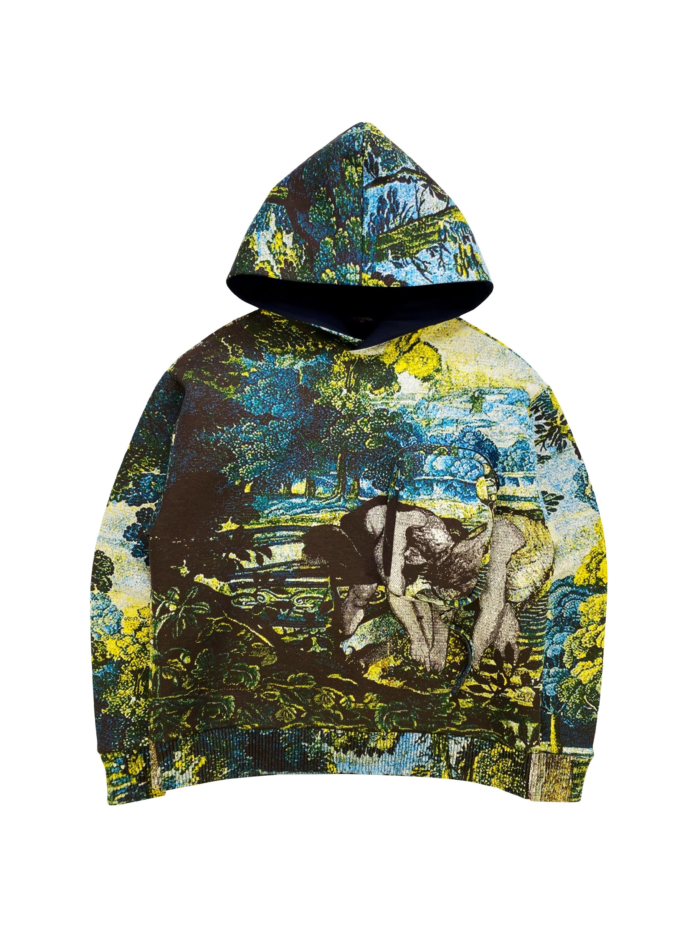 SS20 Louis Vuitton by Virgil Abloh Tapestry Jacquard 3D Cargo Hoodie