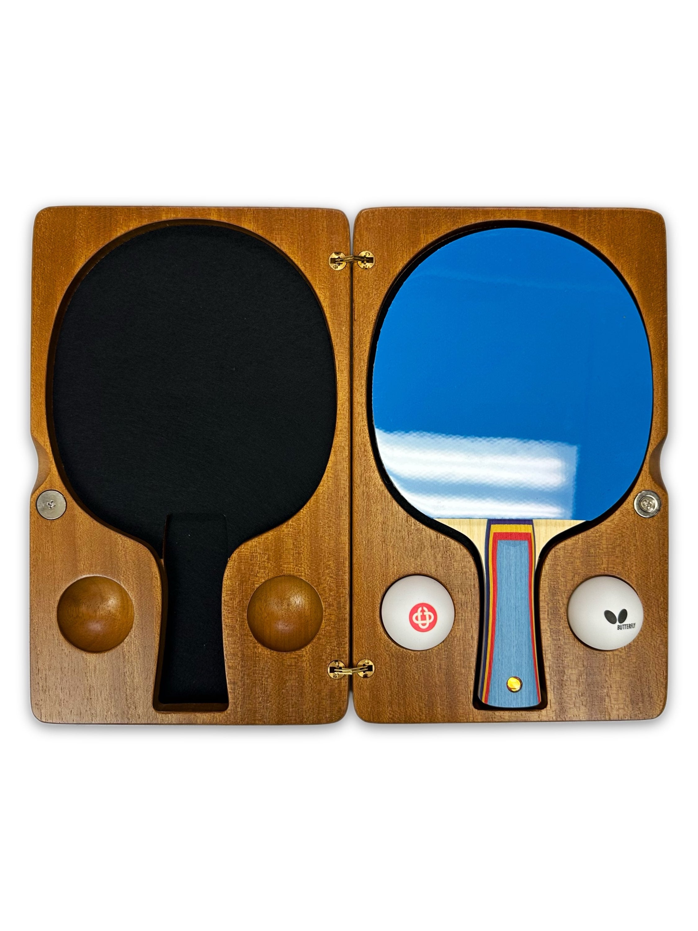 2023 Casablanca Wooden Ping Pong Paddle, Balls &amp; Case
