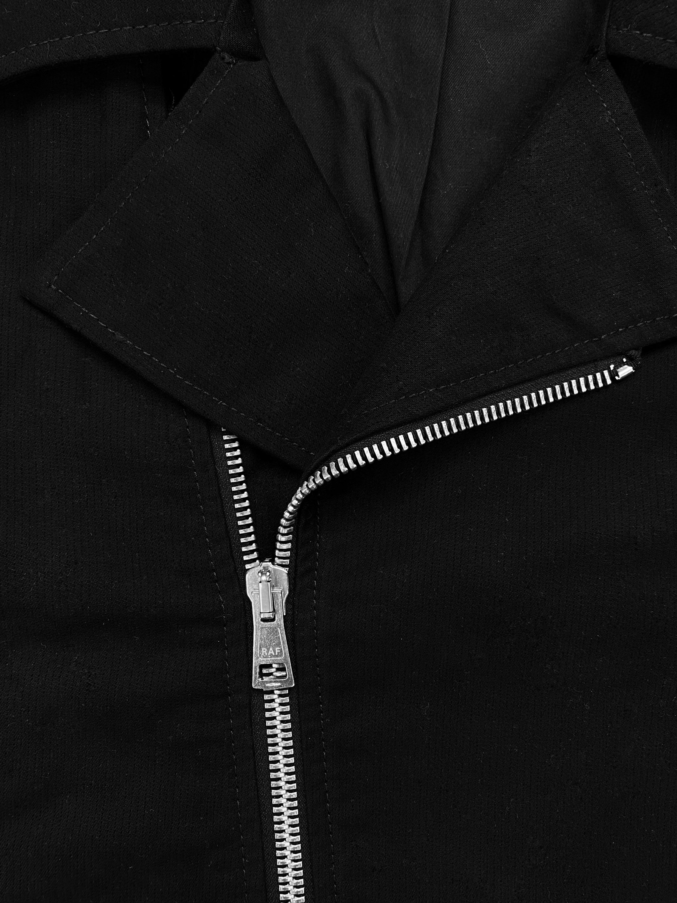 Raf by Raf Simons Asymmetric Belted Cargo Double Riders Jacket