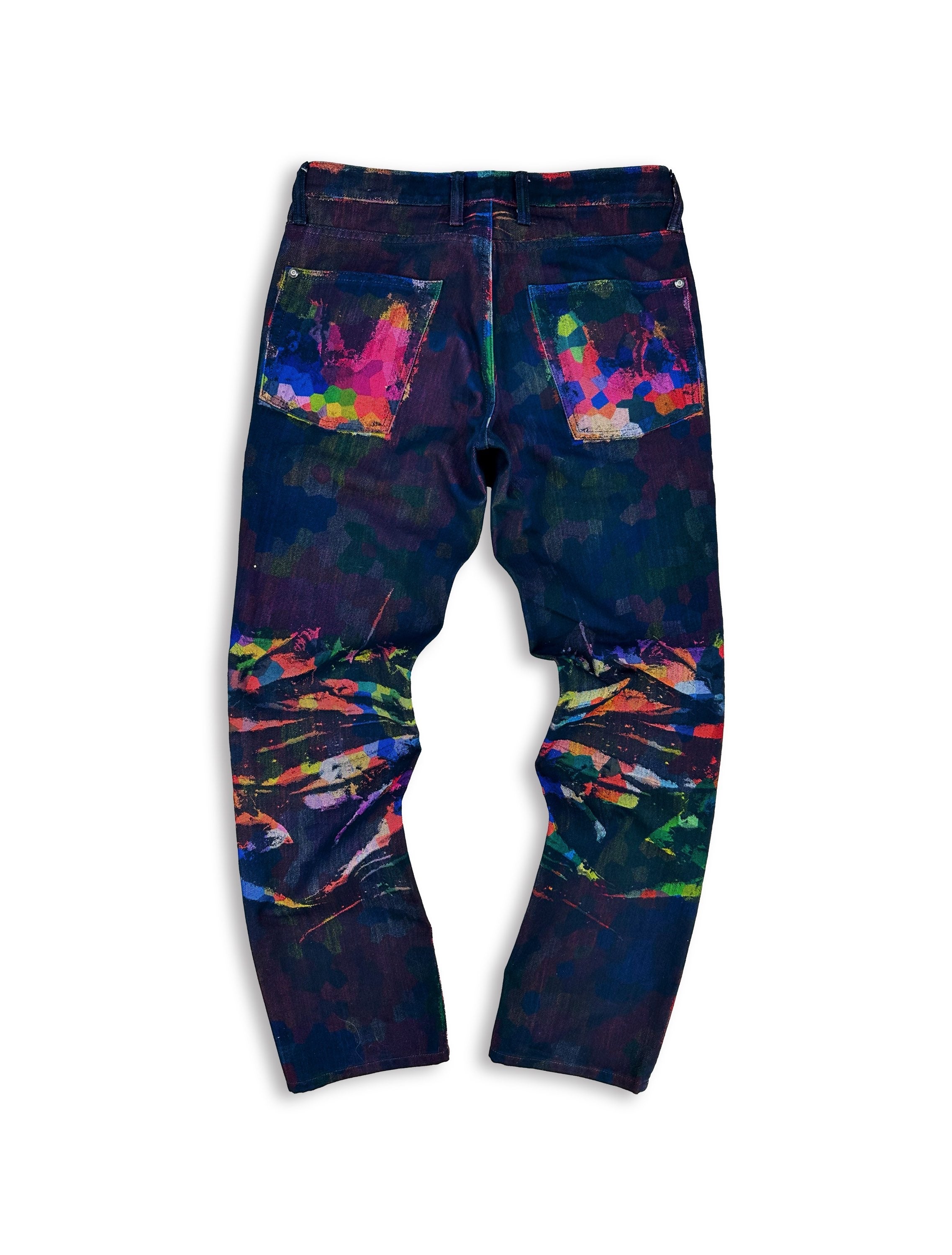 AW14 Issey Miyake ‘Kaleidoscope’ Multi-Coloured Denim