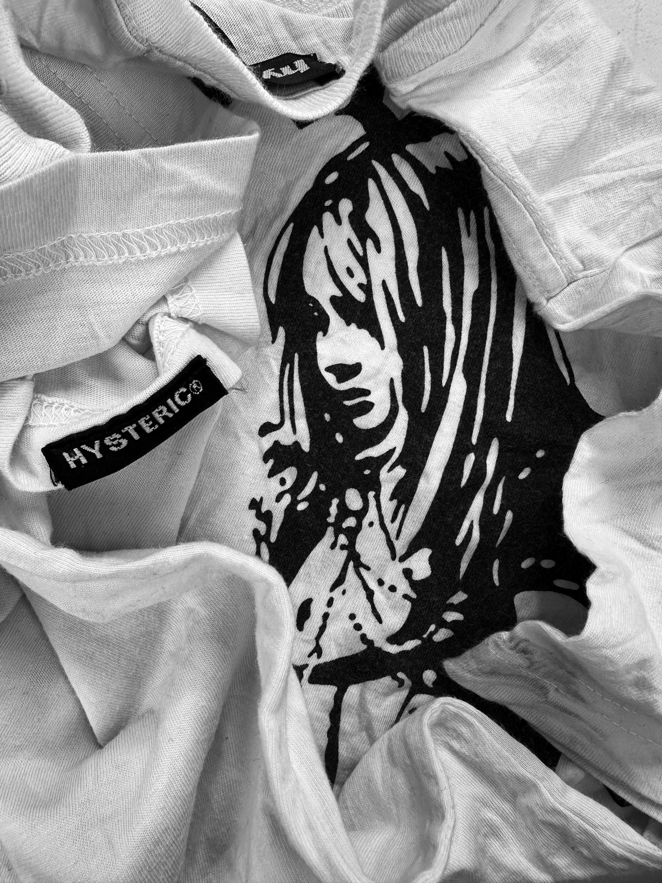 00s Hysteric Glamour ‘Show Girl’ Graphic White T-Shirt