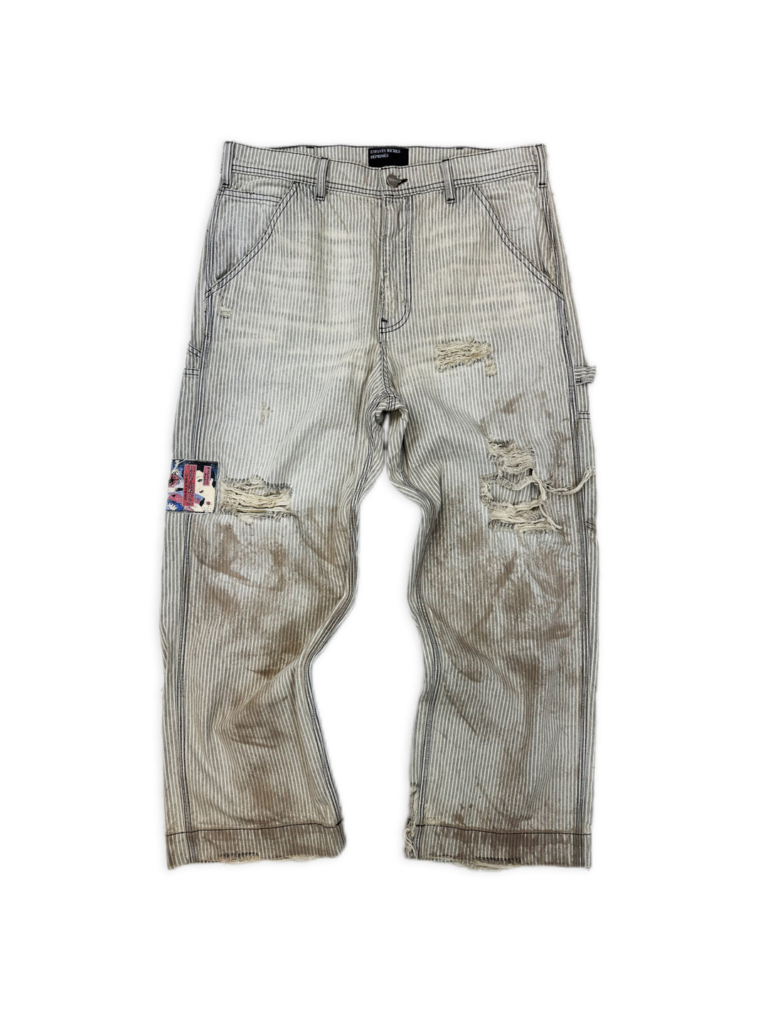 SS24 Enfants Riches Deprimes Hickory ‘Shuji’ Logging Striped Carpenter Pants