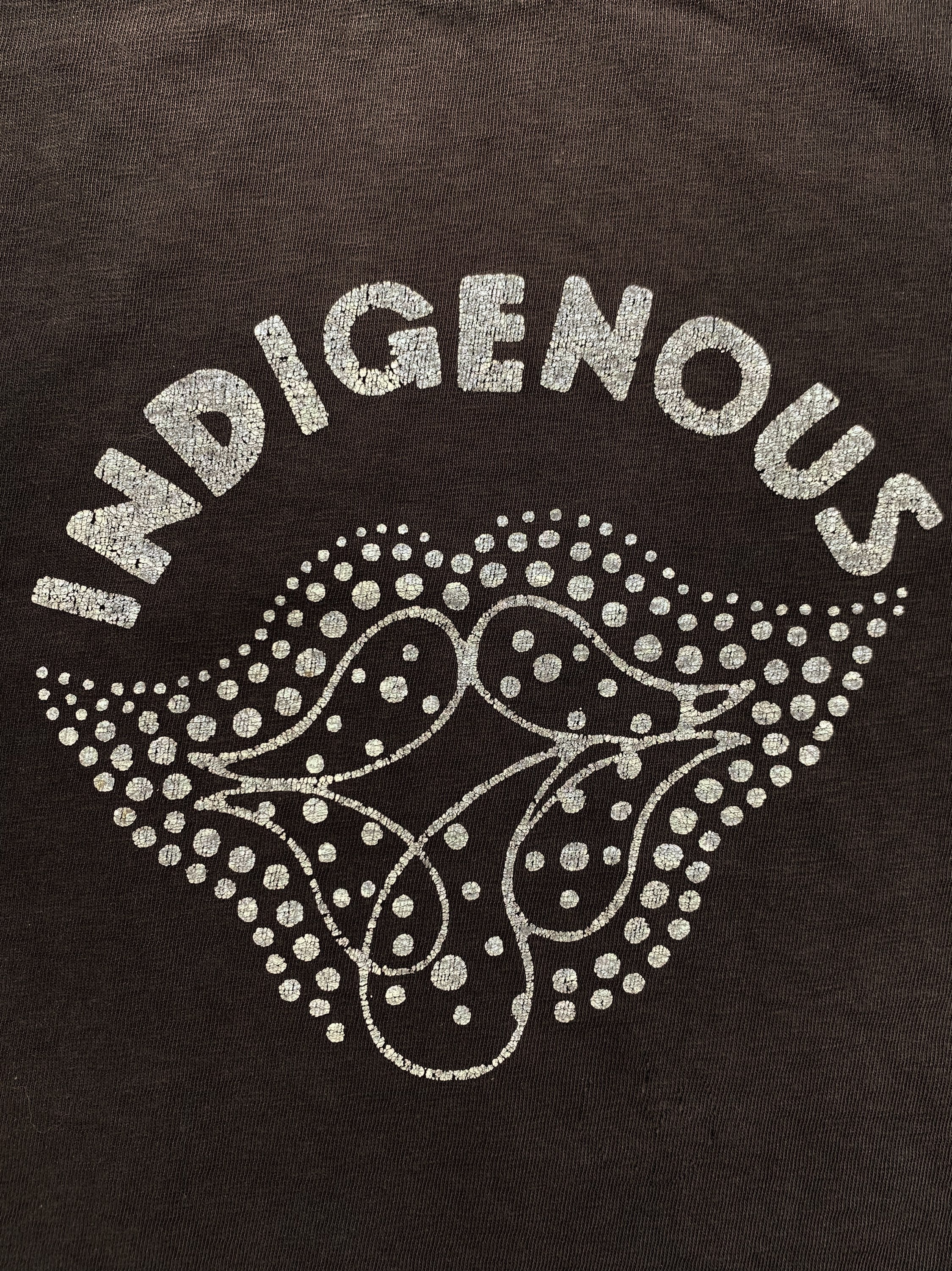 Kapital ‘Indigenous’ Graphic Brown Washed T-Shirt