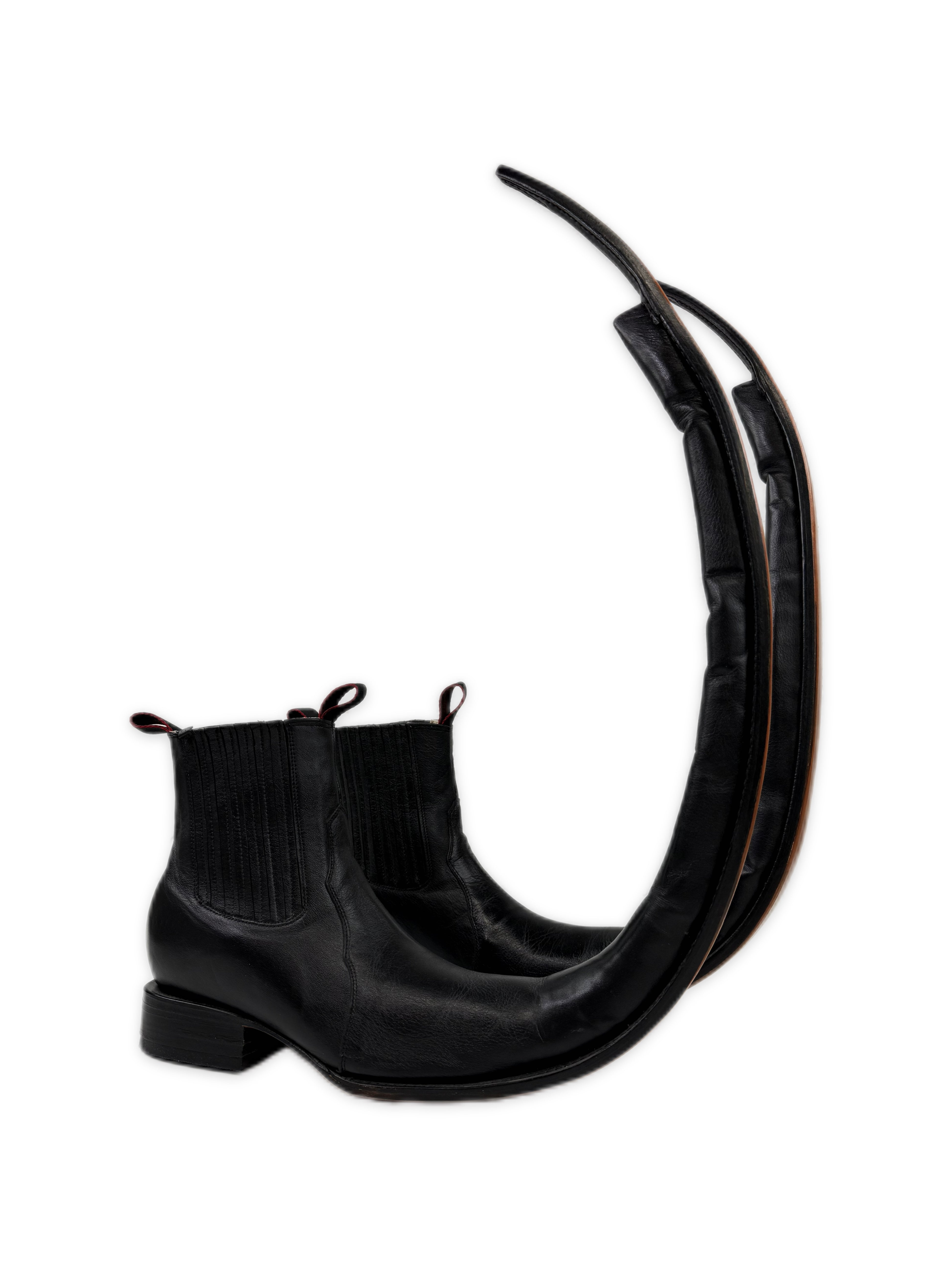 SS15 Comme des Garçons ‘Jugo’ Leather Pointed Boots