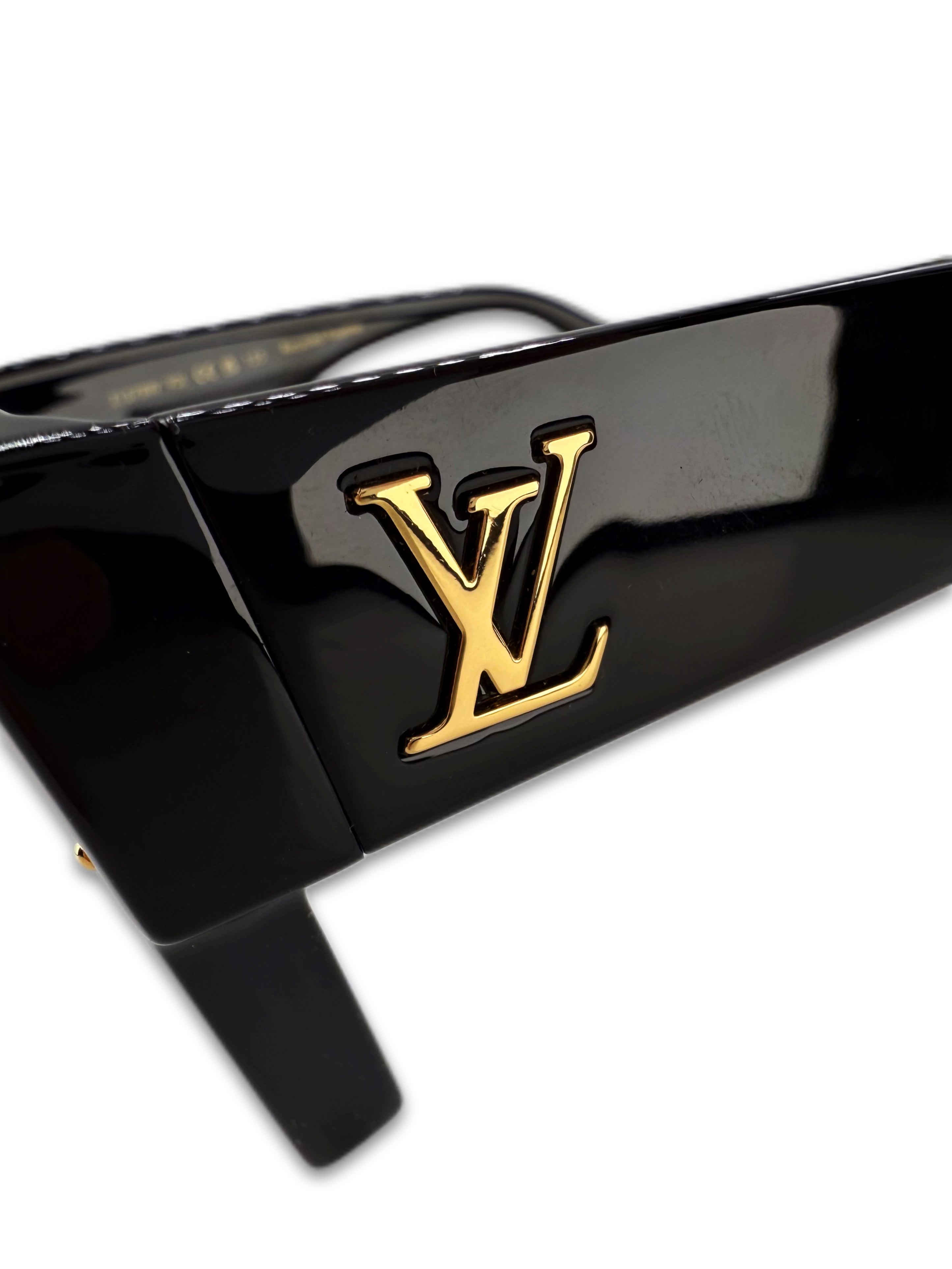 Louis Vuitton Cyclone Black Square Frame Gemstone Sunglasses