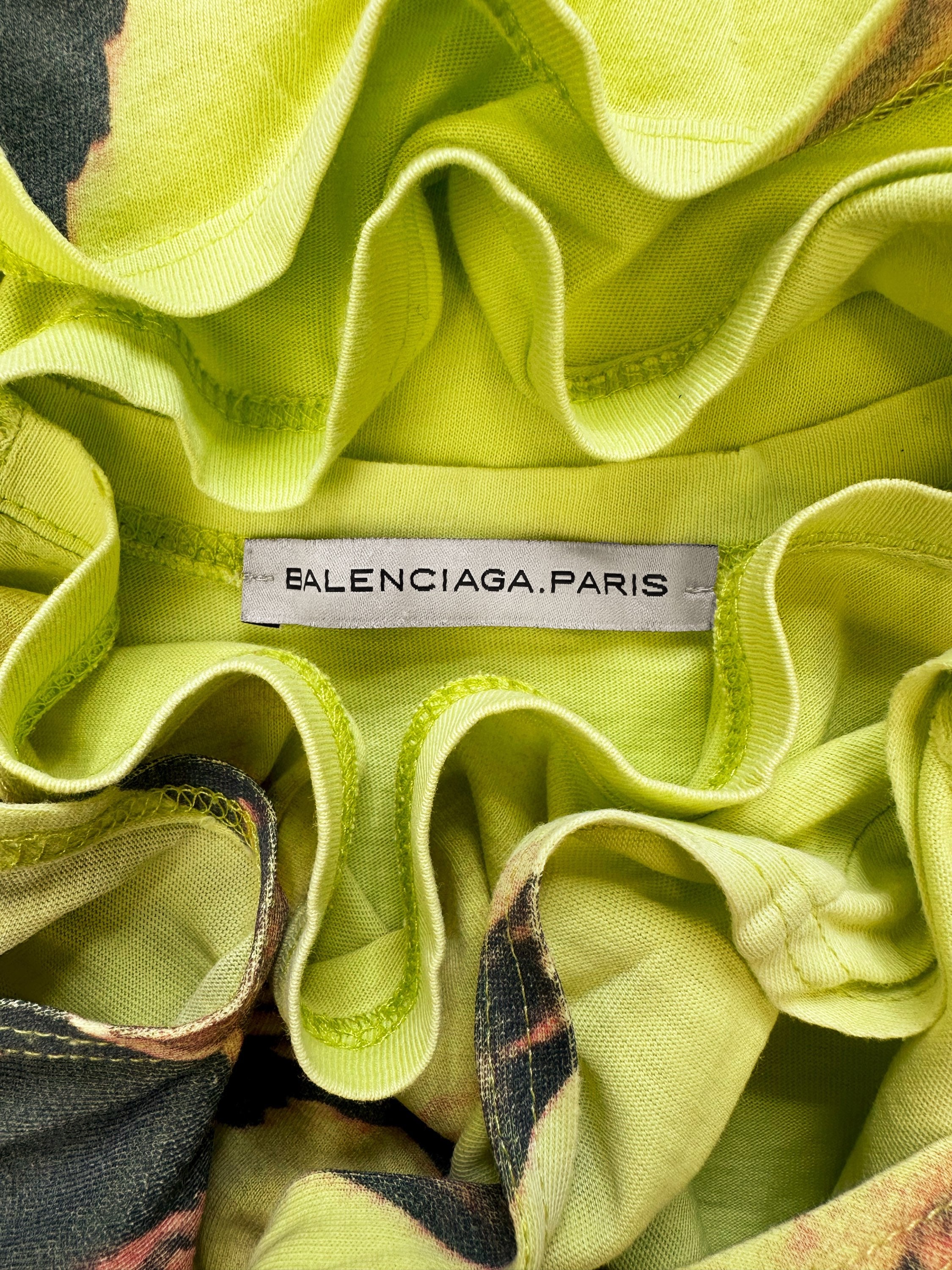 AW05 Balenciaga ‘Motocross’ Dirtbike Yellow Graphic Tank-top
