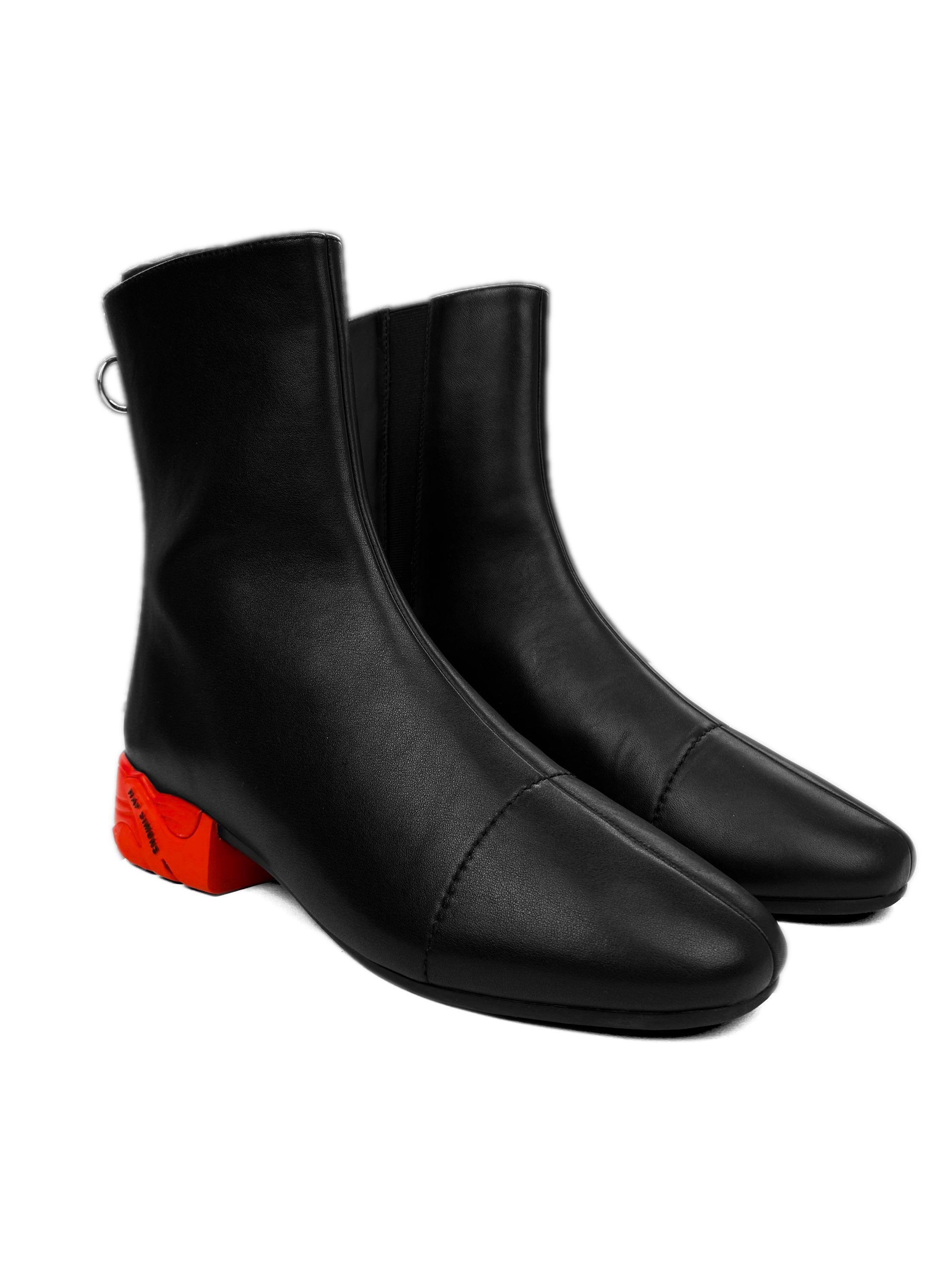 AW20 Raf Simons Solaris-2 Runner Black Leather Backzip Boots