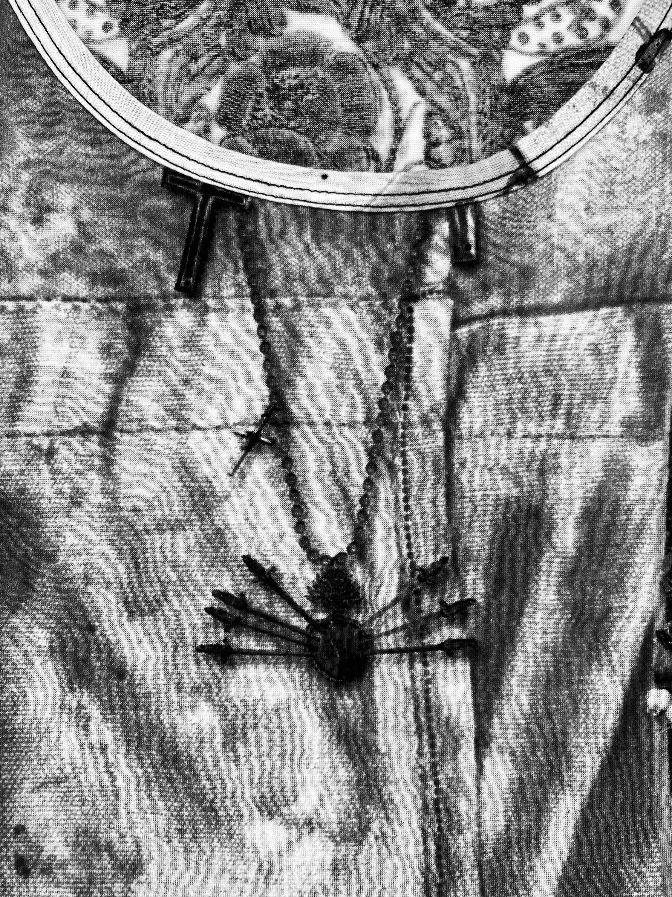 90’s Jean Paul Gaultier Trompe L’Oeil Chained Flora Tank Top