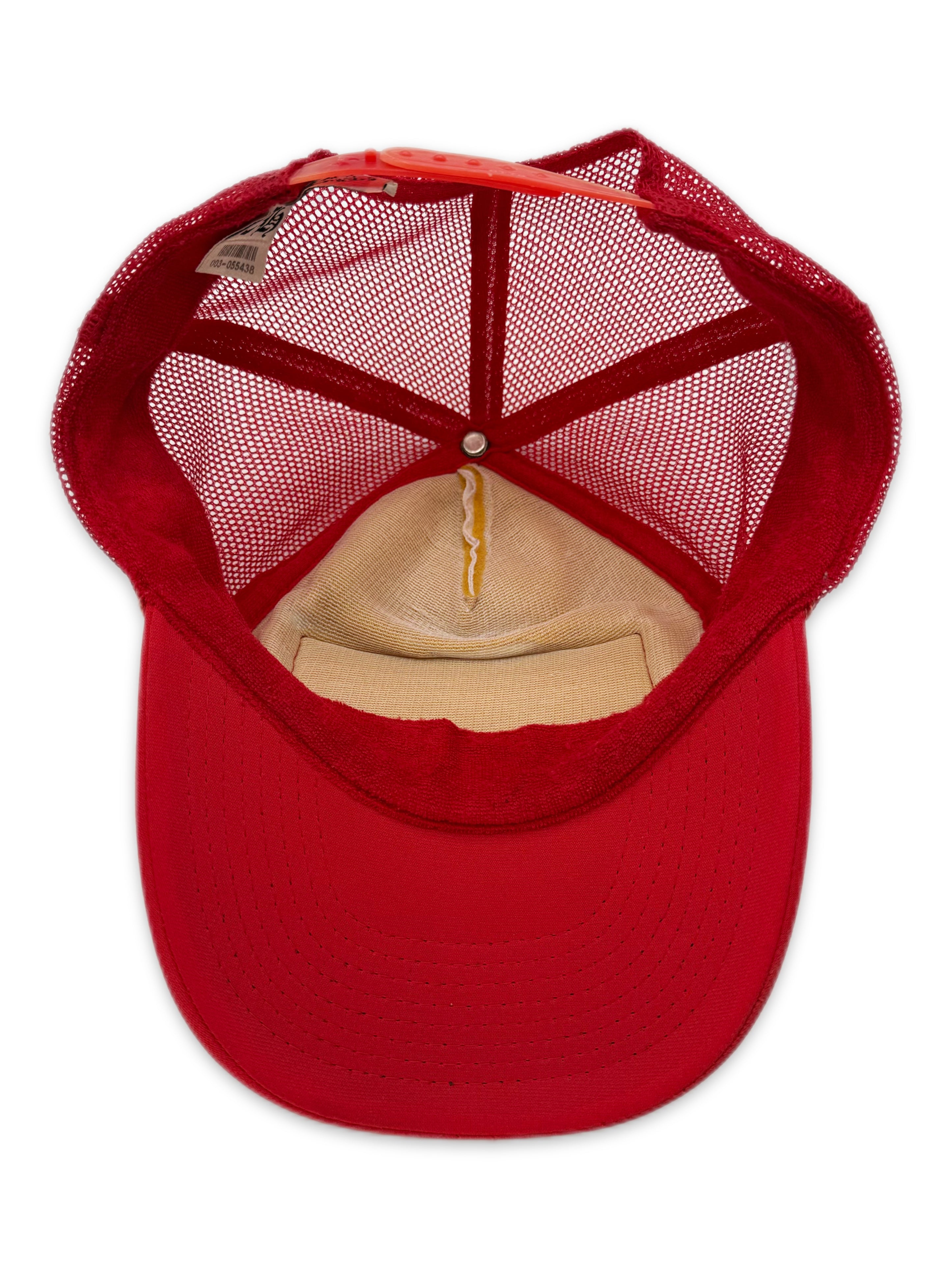 Chrome Hearts Paris Exclusive Red Mesh .925 Silver Trucker Hat