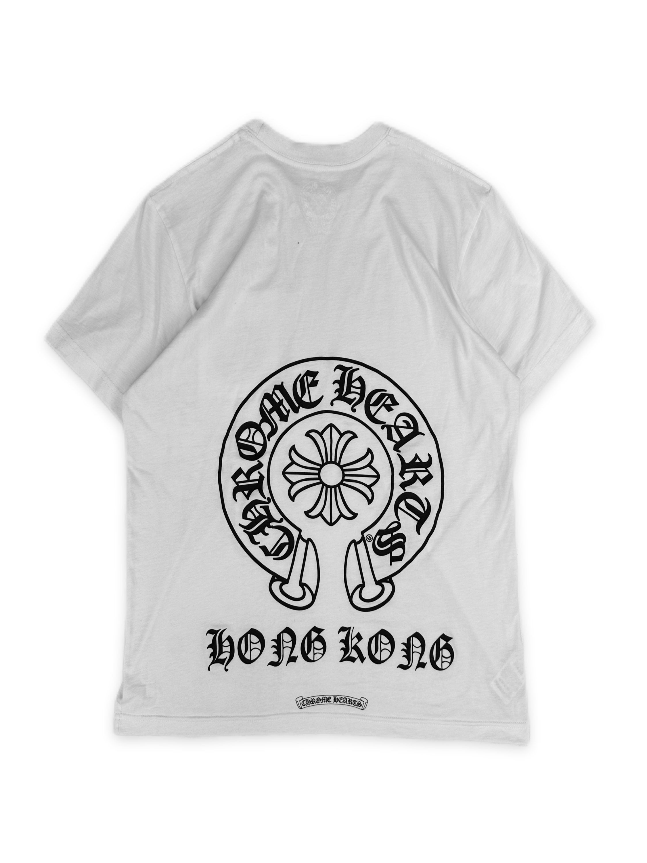 Chrome Hearts ‘Horseshoe’ Logo Hong Kong Exclusive White T-Shirt