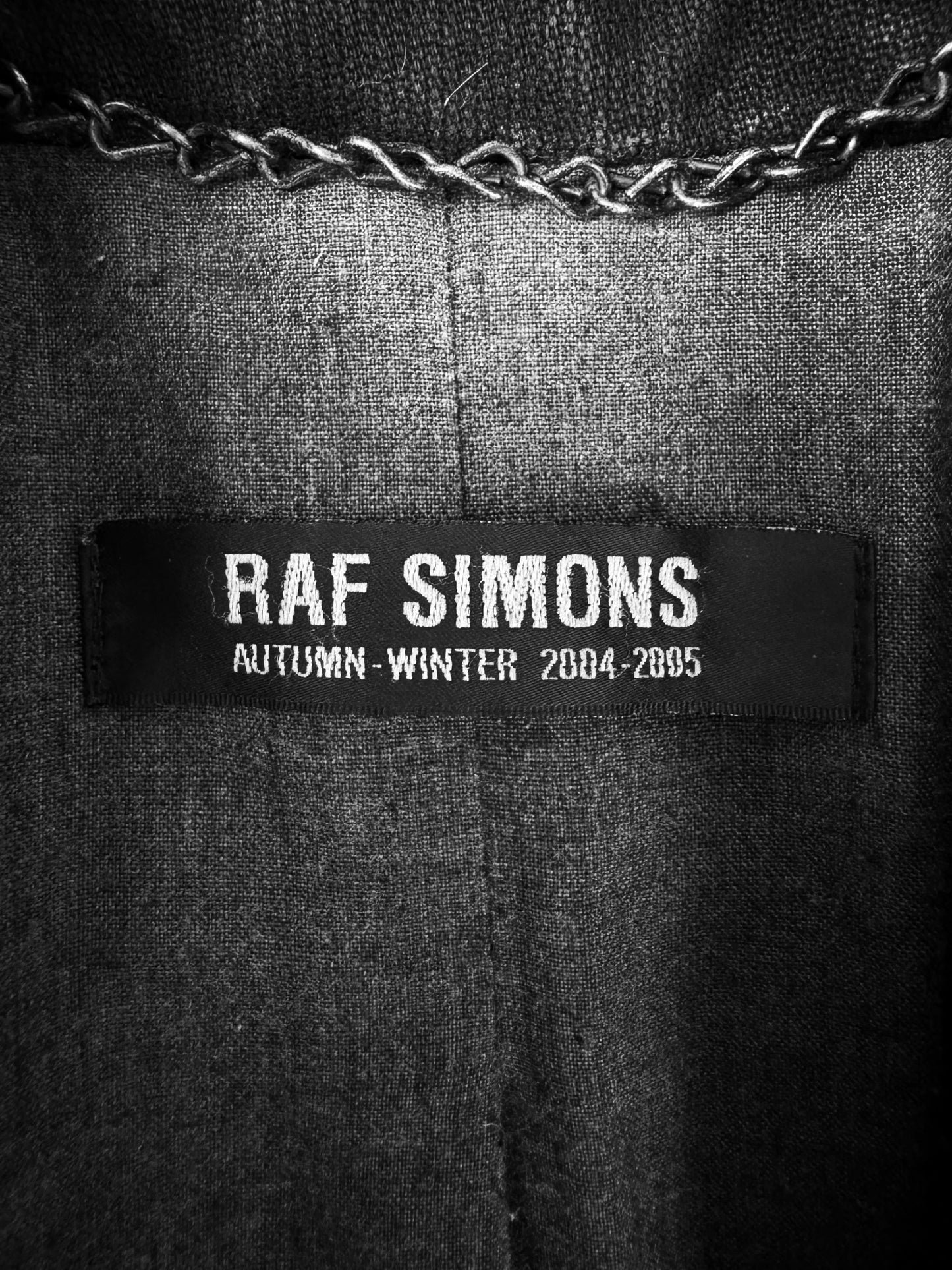 AW04 Raf Simons ‘Waves’ Perfecto Multi Zip Jacket