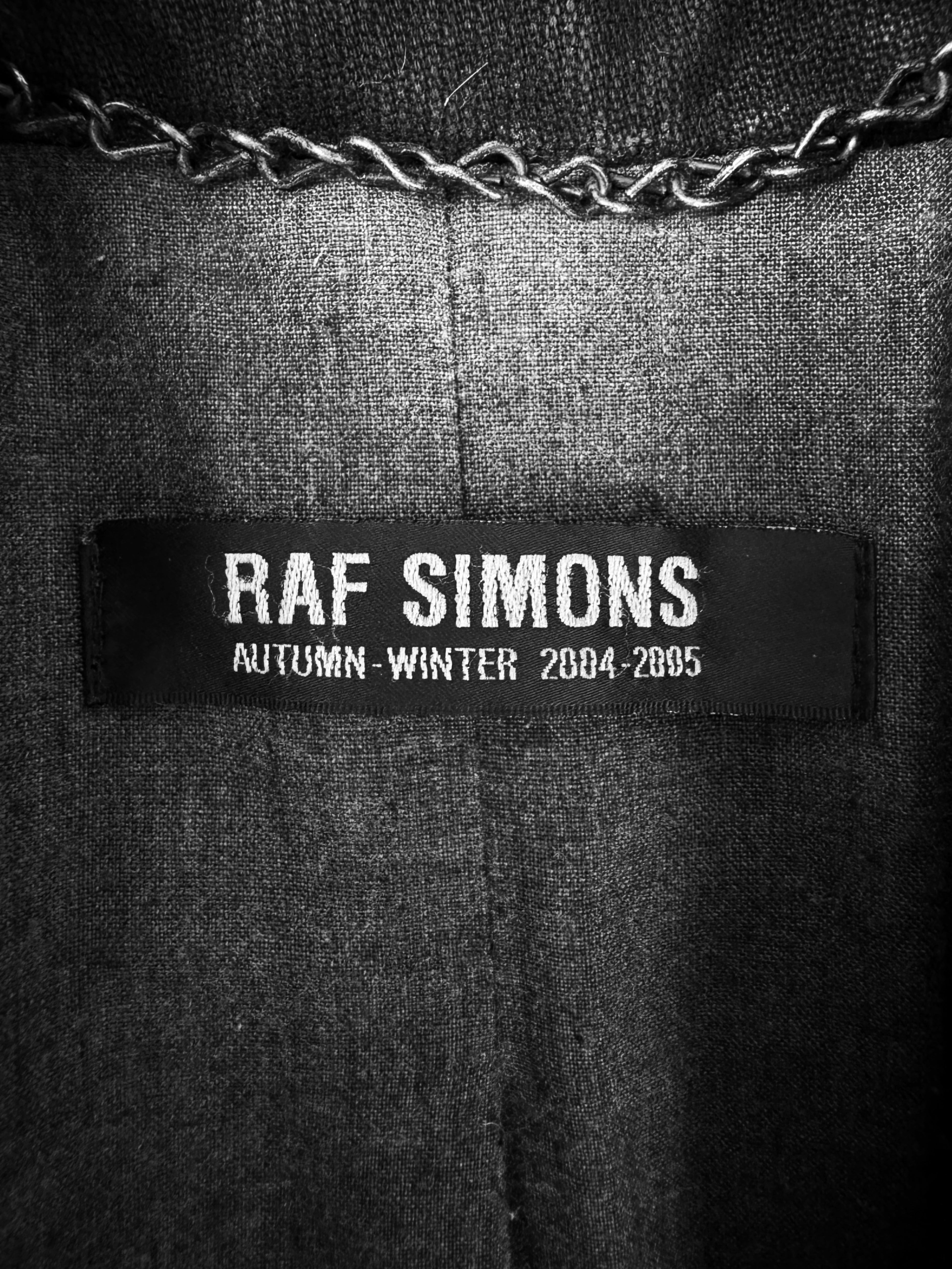 AW04 Raf Simons ‘Waves’ Perfecto Multi Zip Jacket