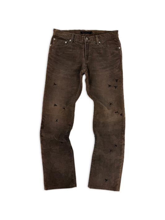 AW06 Undercover ‘Guru Guru’ Bug / Insect Corduroy Brown Pants