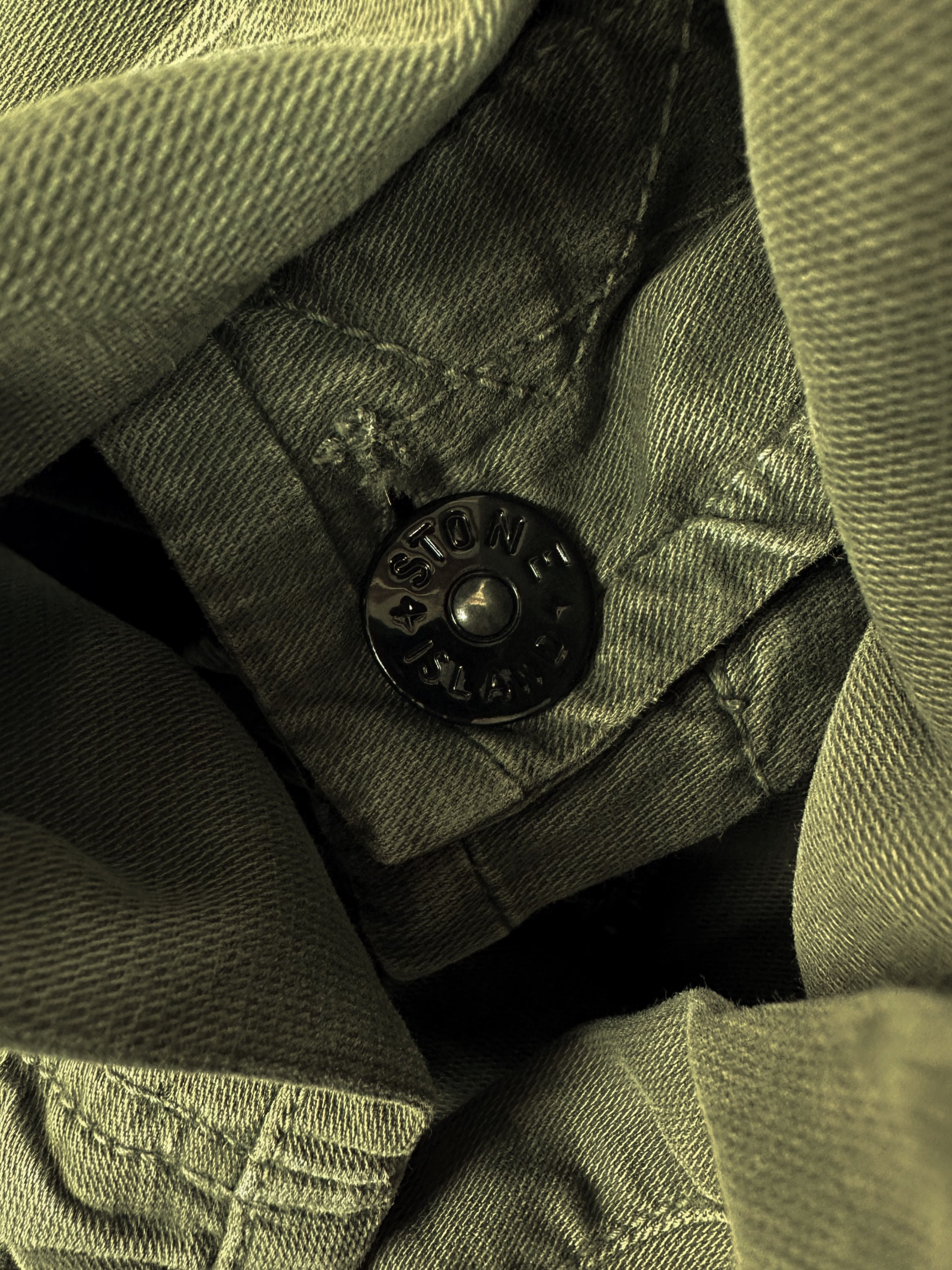 Stone Island Olive Green ‘Compass’ Patch Multi Pocket Cargo Pants