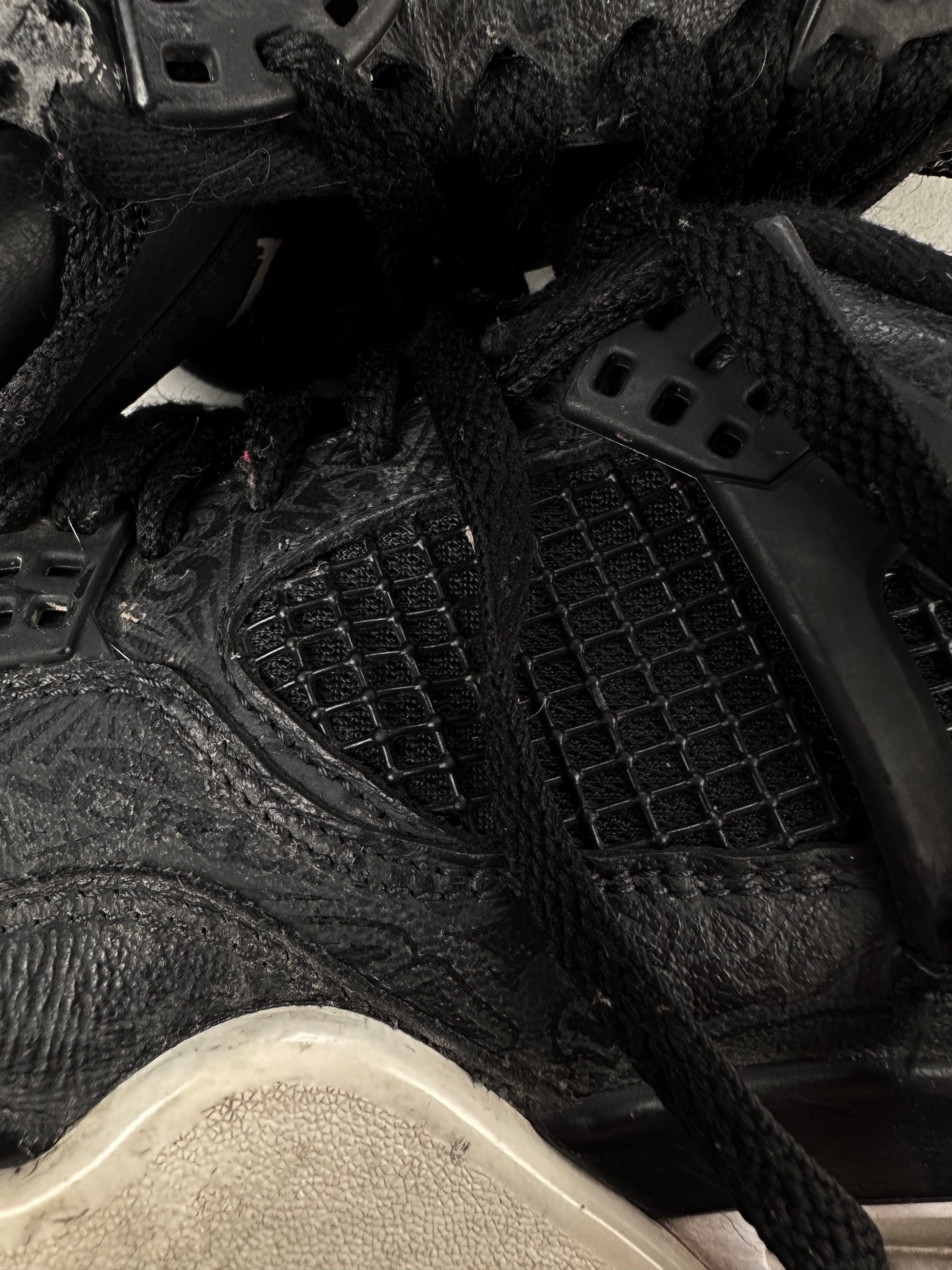 2019 Jordan 4 Retro ‘Laser Black Gum’ Ci1 Sneakers