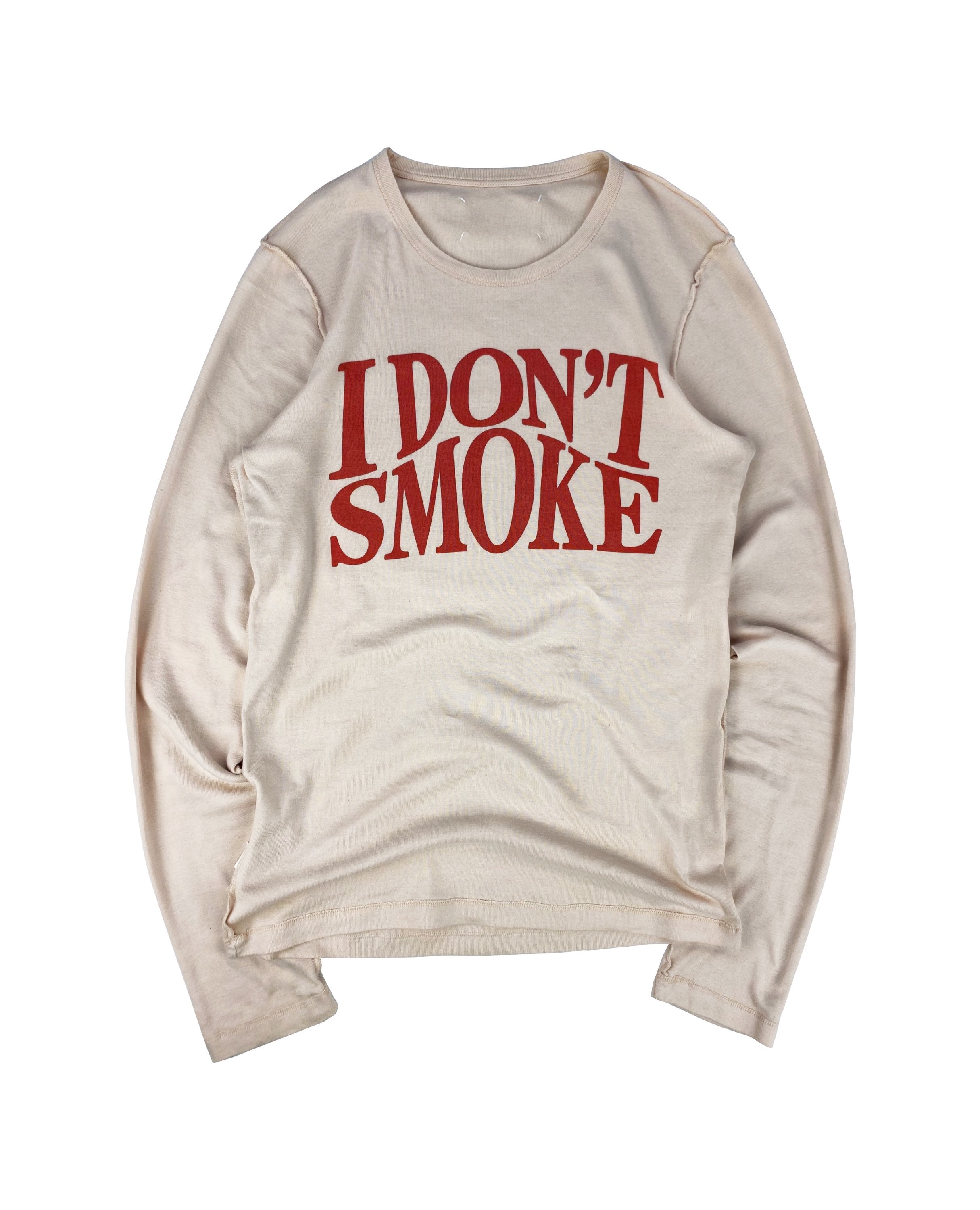 AW06 Maison Margiela ‘I Don’t Smoke’ Reversible Longsleeve Shirt