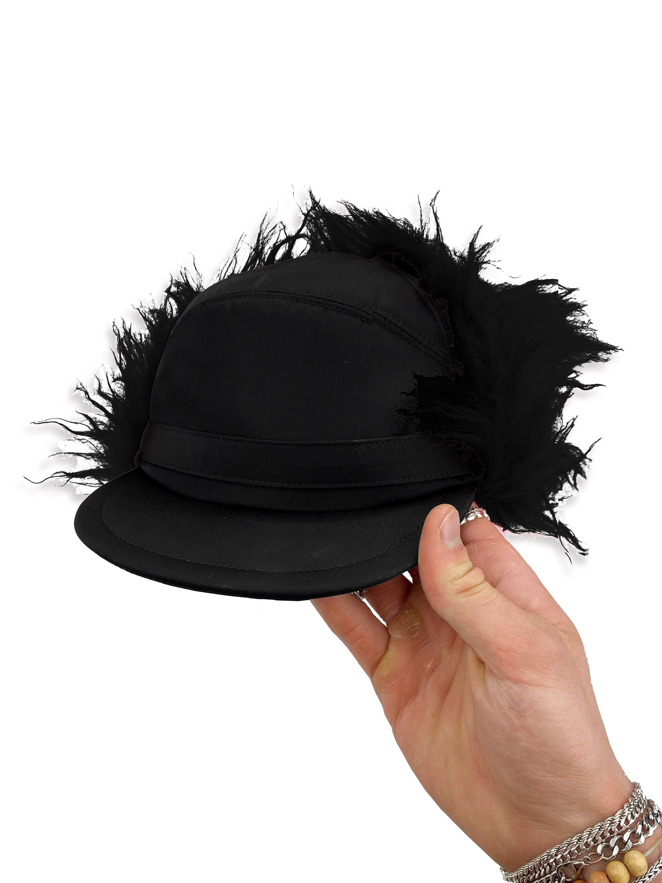 FW19 Prada Faux Fur Urshanka Nylon Trapper Hat