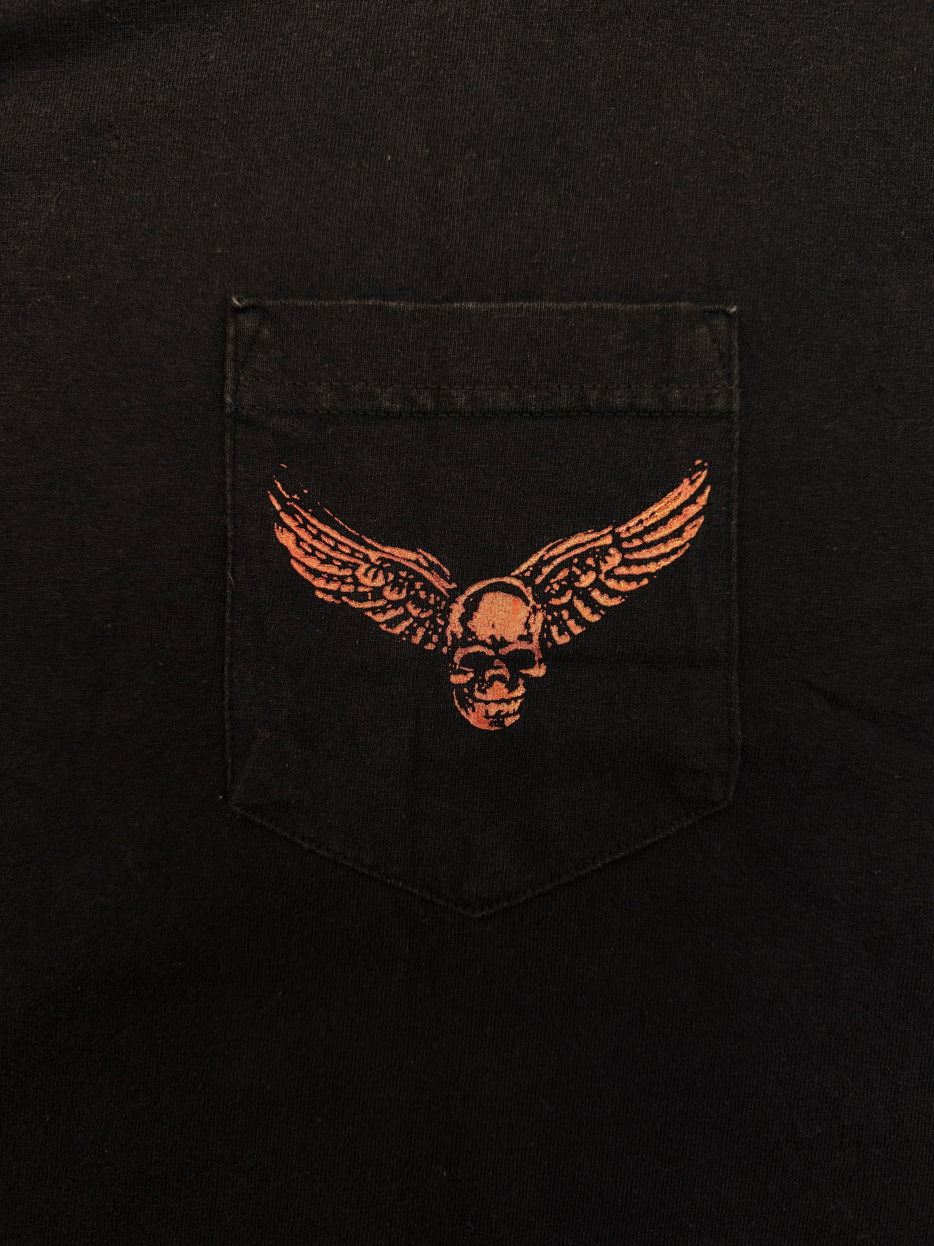 Chrome Hearts x Foti Burnt Red Faded Graphic T-Shirt