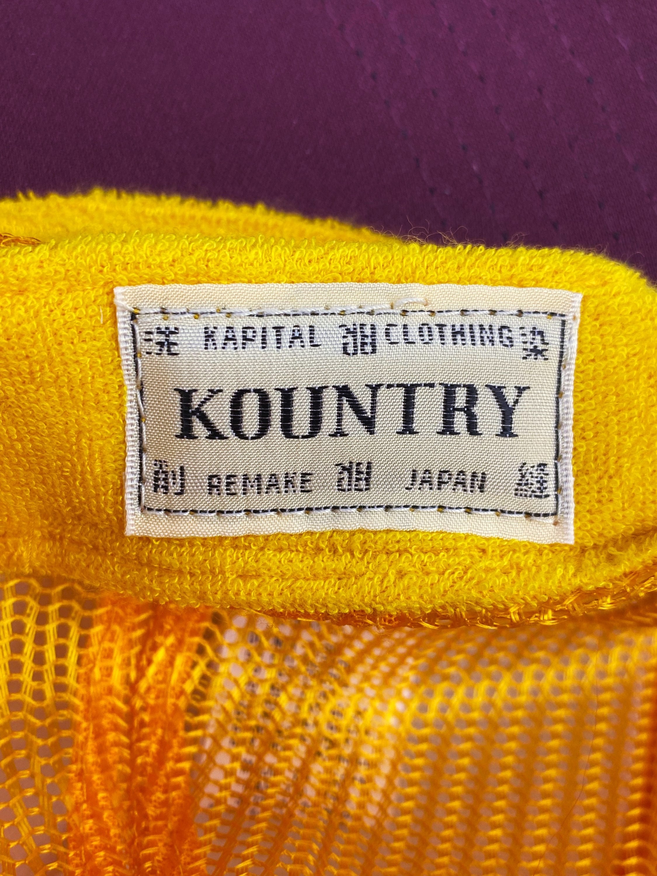 SS23 Kapital Kountry Two Tone Graphic Mesh Trucker Hat