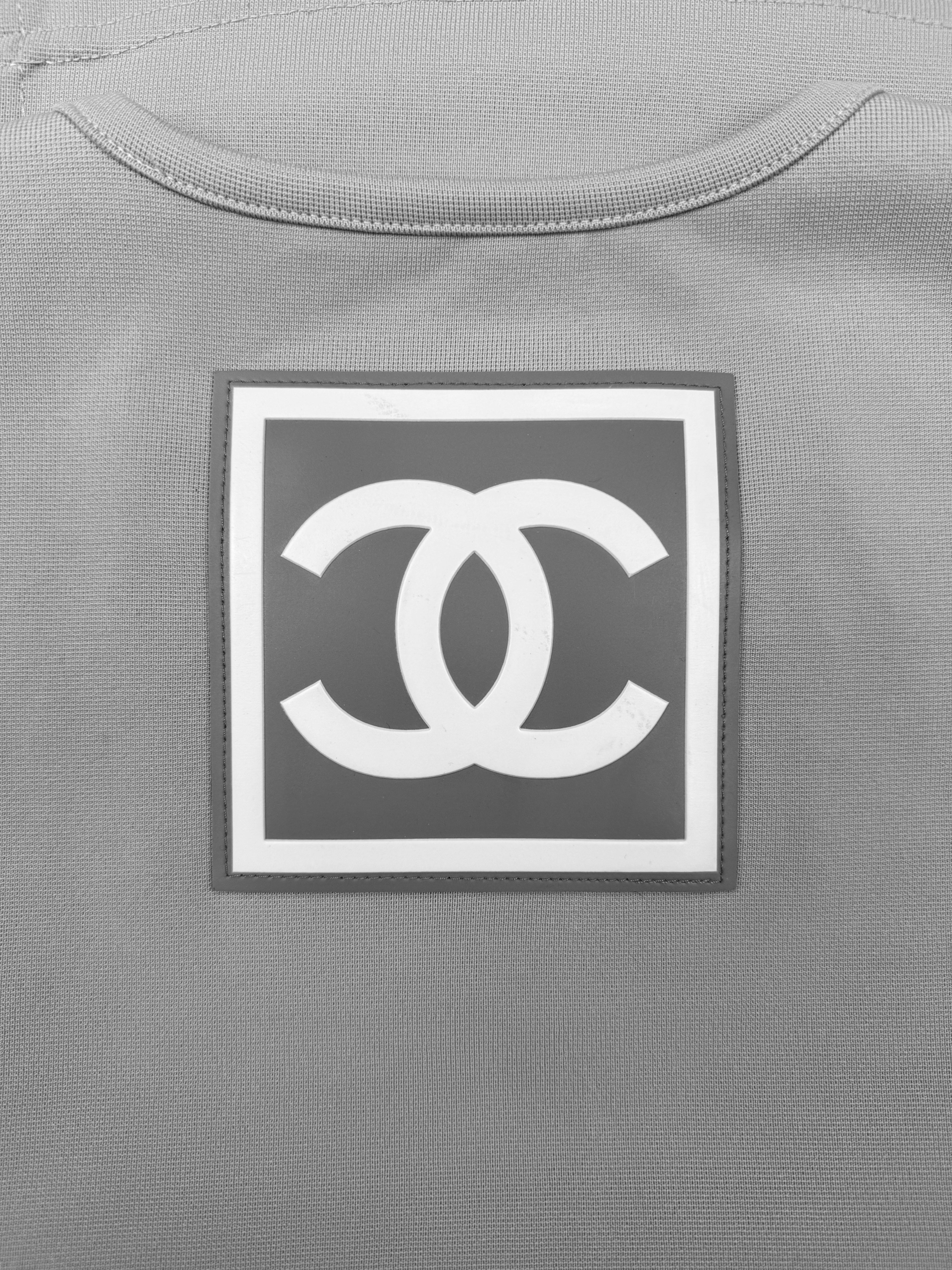 2001 Chanel Identification CC Logo Sport Two Tone T-Shirt