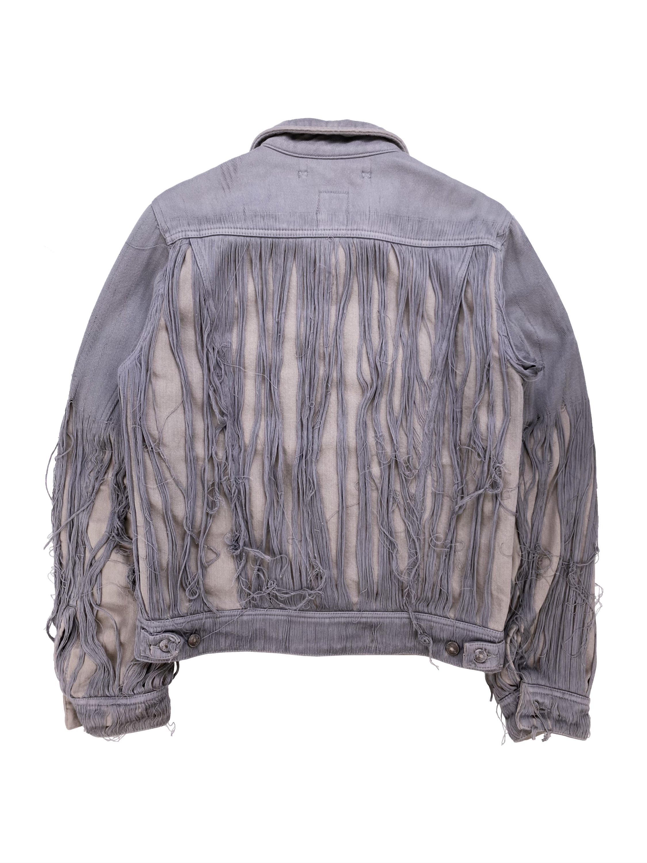 AW07 Mihara Yasuhiro ‘Mummy’ Distressed Lilac Denim Jacket