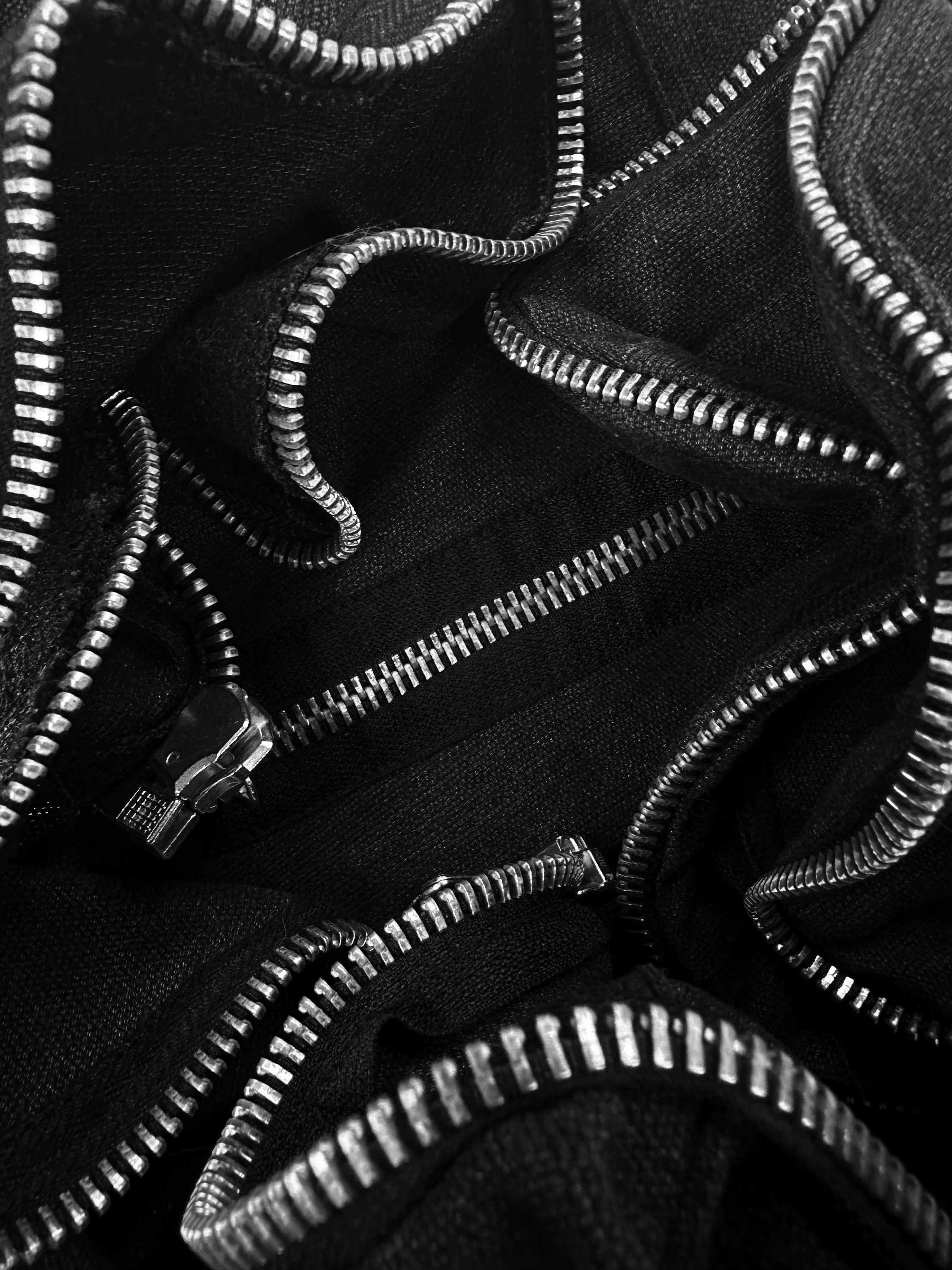 AW03 Dolce & Gabbana ‘Spiral’ Zip Black Tornado Denim