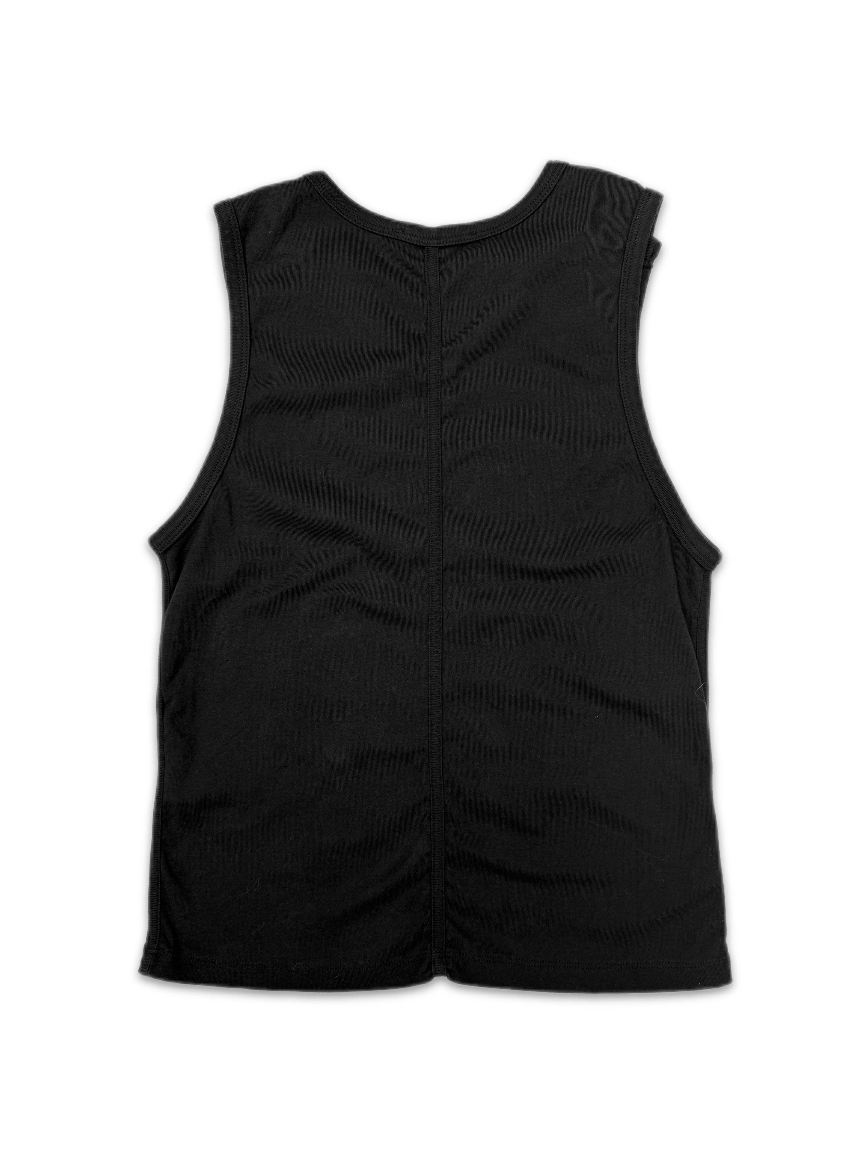 SS05 Raf Simons Velcro Bulletproof Vest Black Tank-top