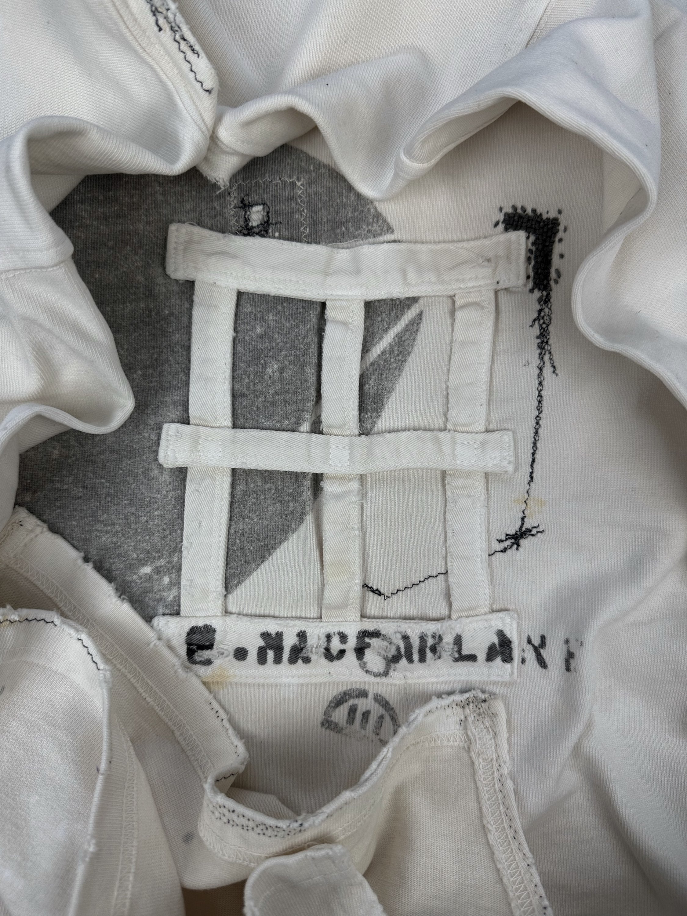 Kapital Rugby Graphic Deconstructed Oil Stain T-Shirt