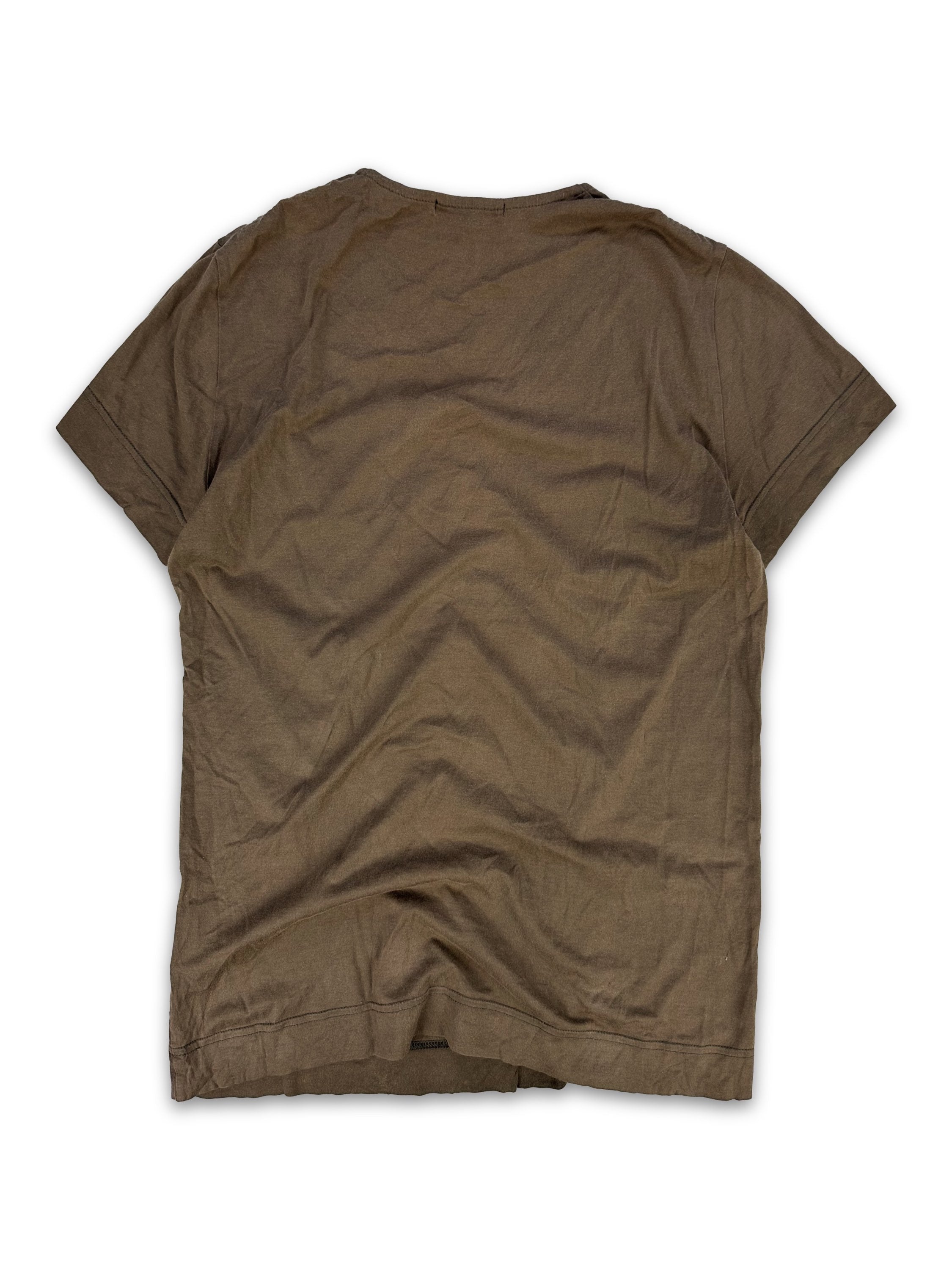 00s Julius ‘Tibetan Freedom’ Beige V-Neck Collar T-Shirt