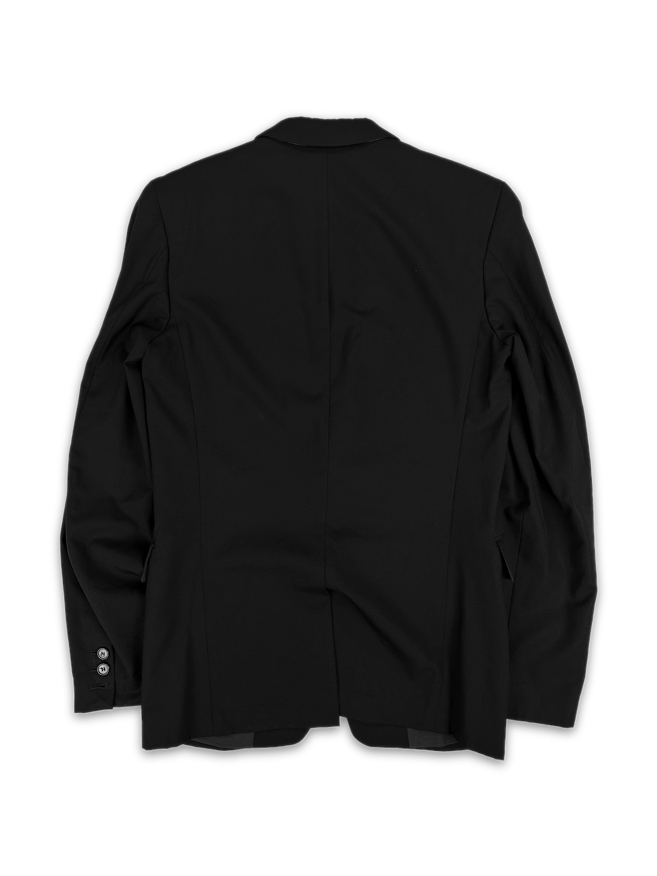 SS07 Raf Simons Black Double Breasted Suit Jacket