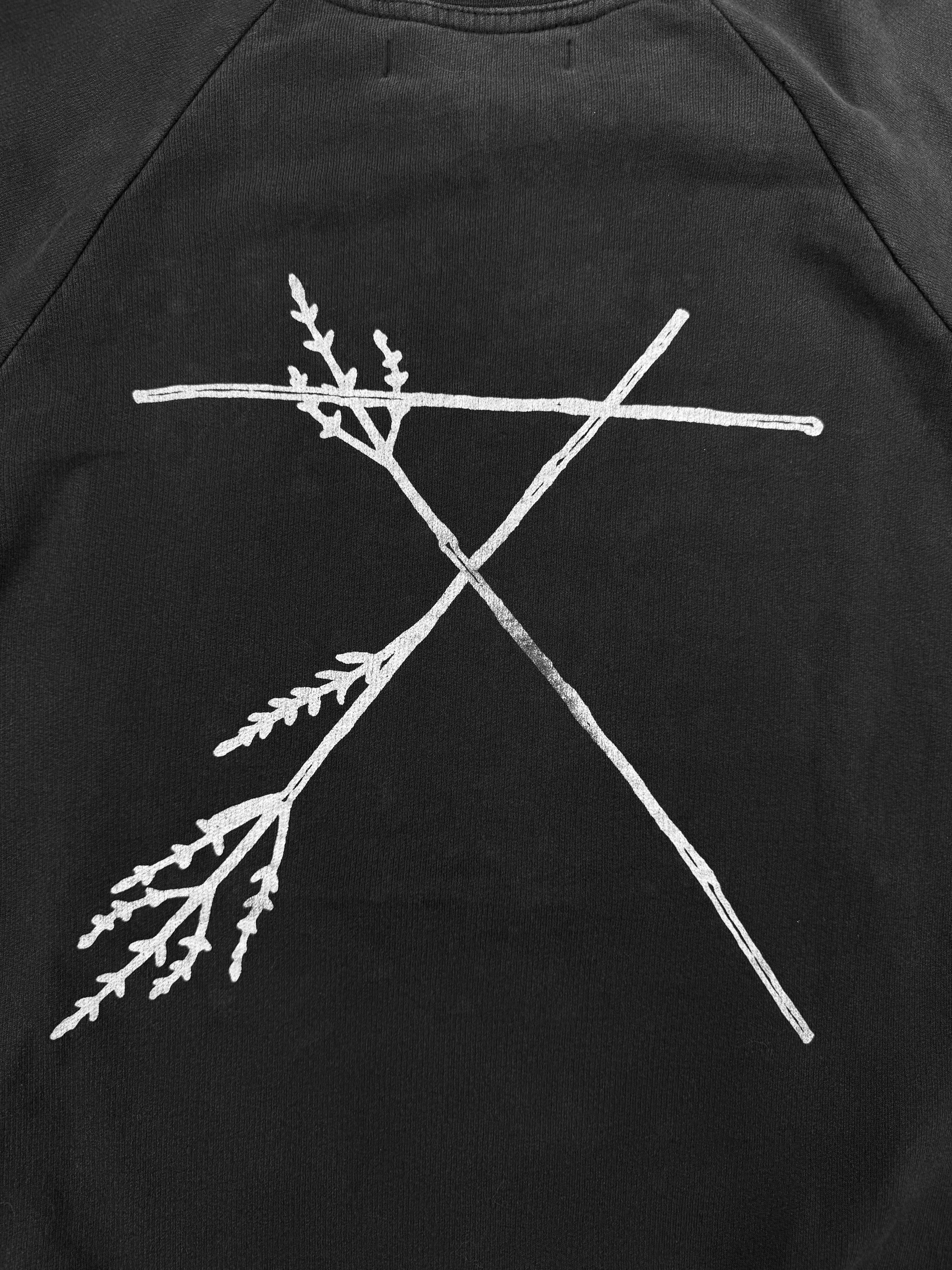 AW02 Raf Simons Virginia Creeper ‘Sticks’ Black Crewneck