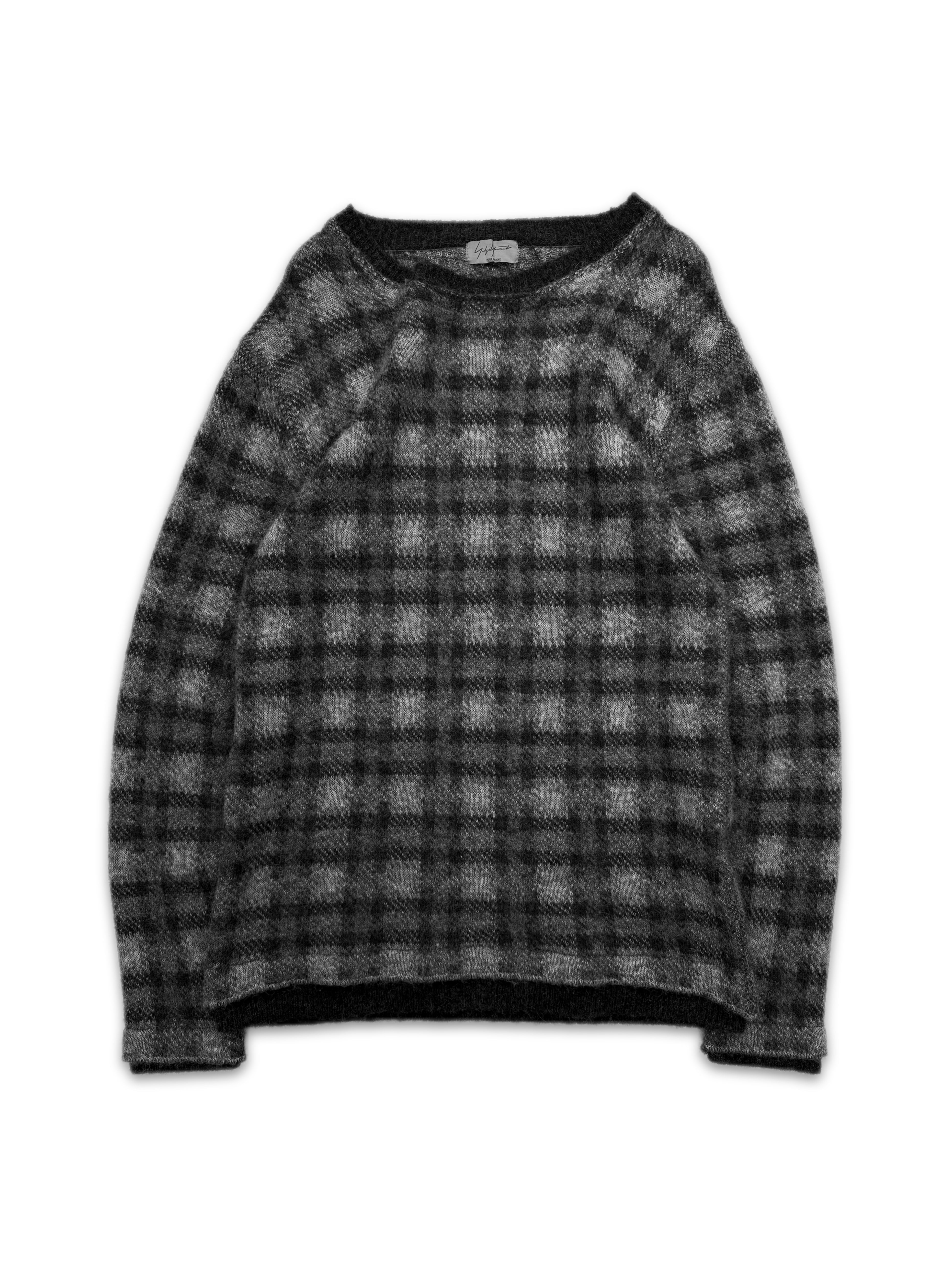 Yohji Yamamoto Pour Homme Checkered Knit Sweater
