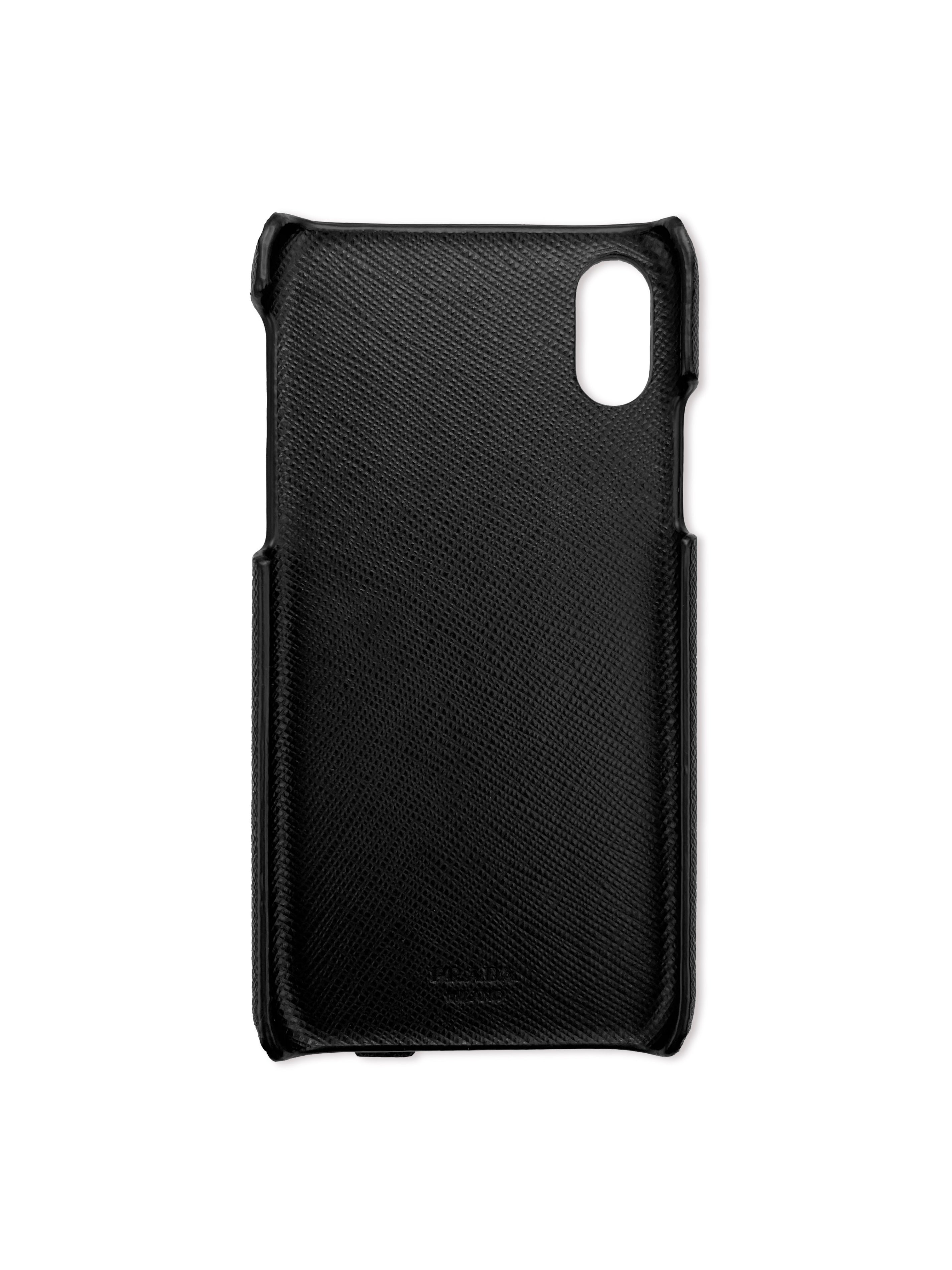 Prada iPhone X Metallic Strapped Case