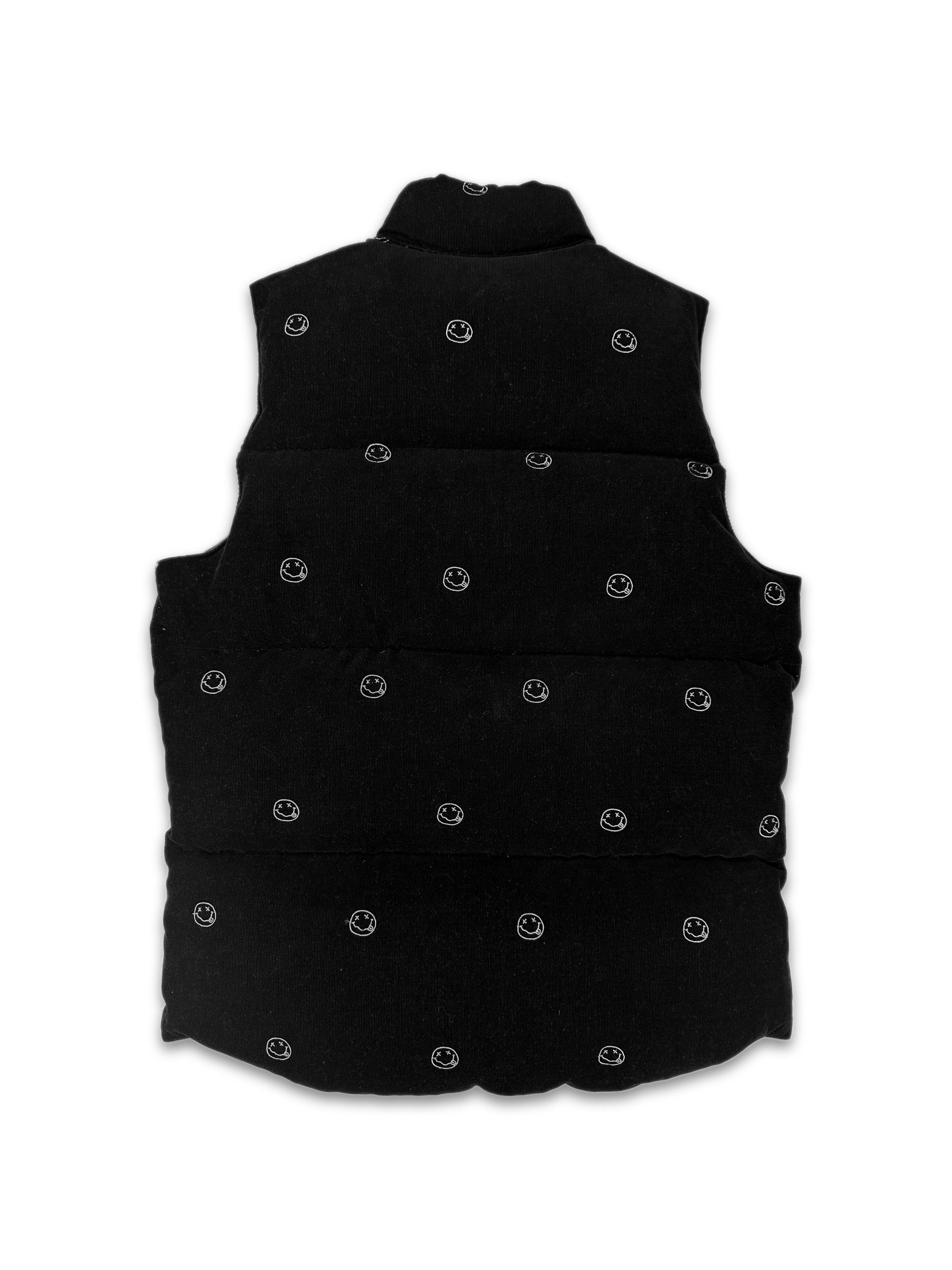 00s Hysteric Glamour ‘Kurt Cobain’ Black Plaid Puffer Vest