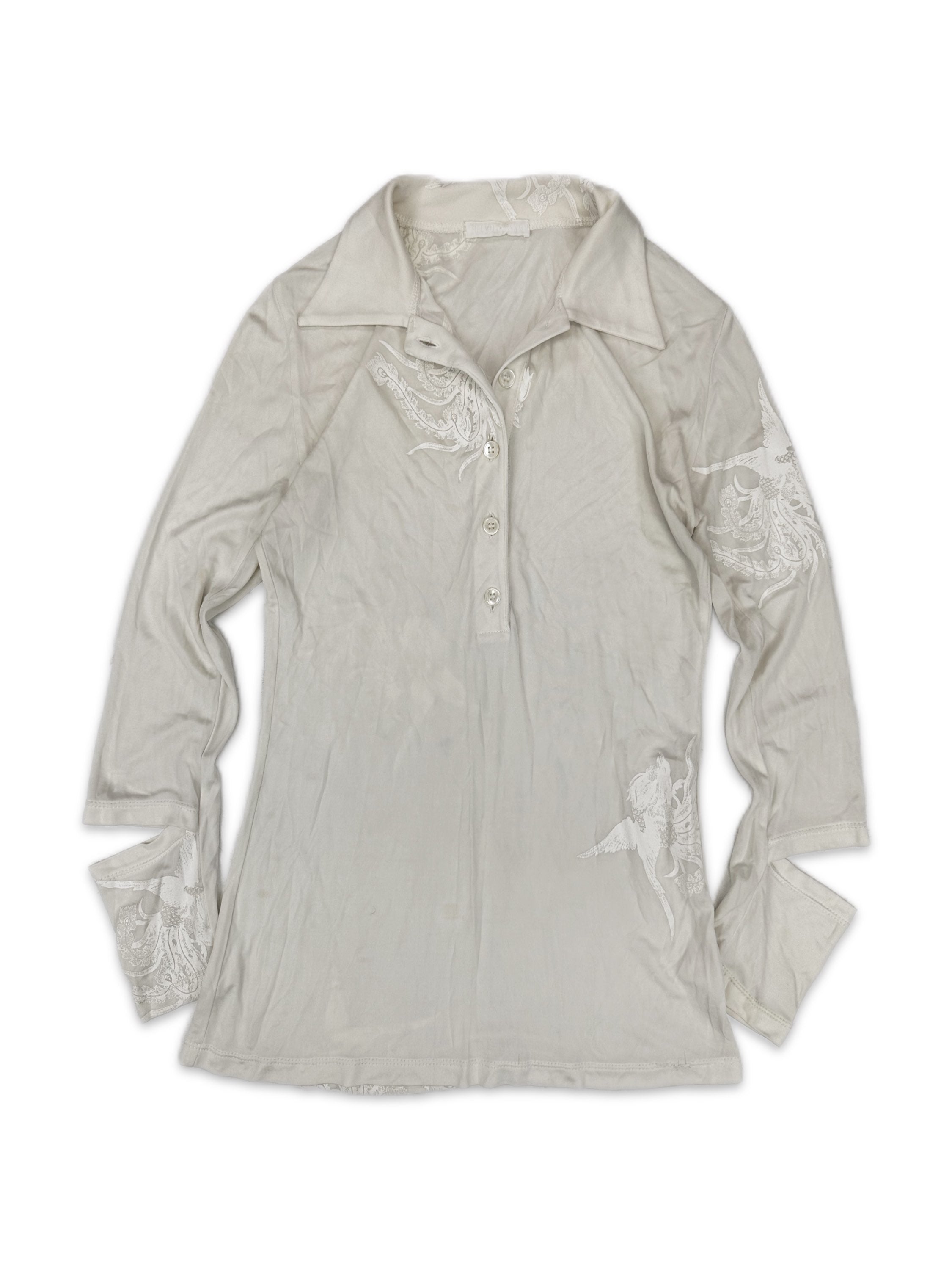 AW95 Helmut Lang ‘Phoenix’ Slashed Collared Shirt