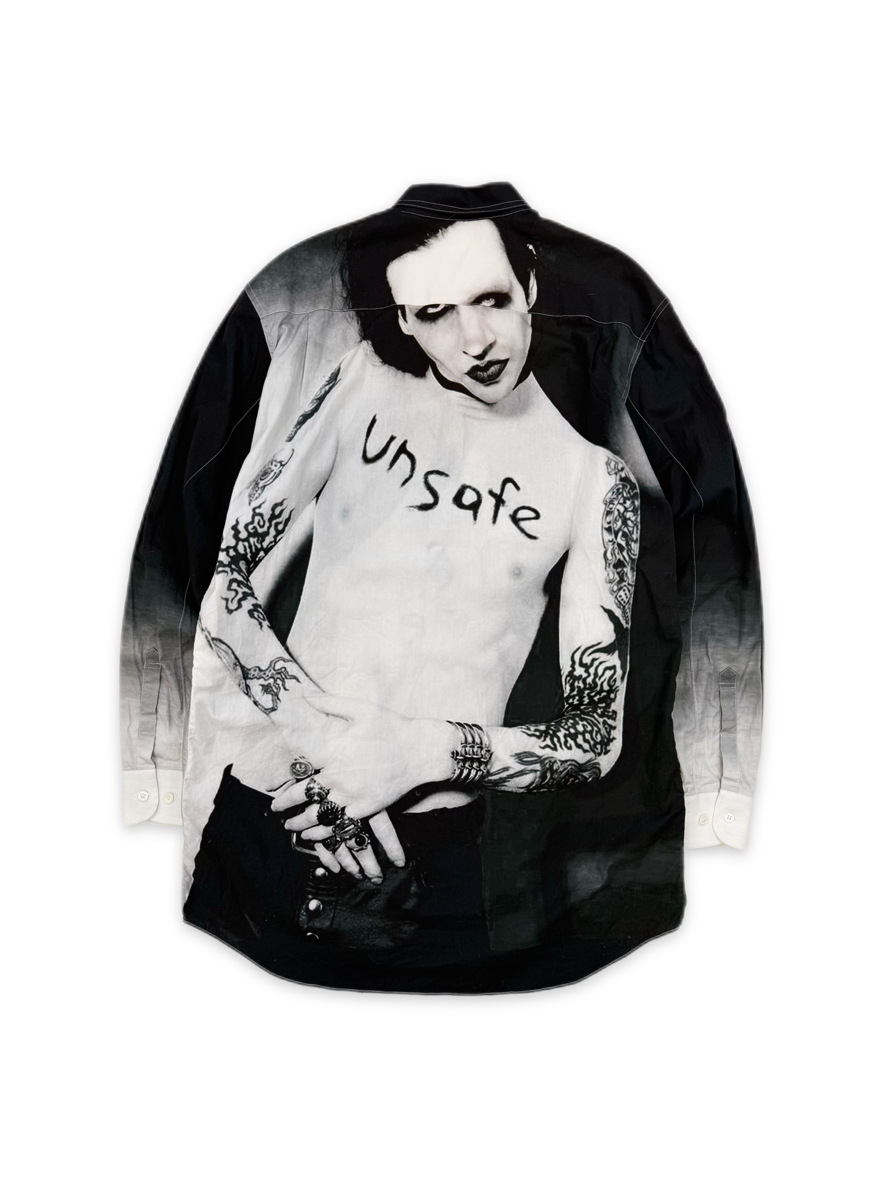 AW18 Vetements ‘Marilyn Manson’ Unsafe Oversized Button Up