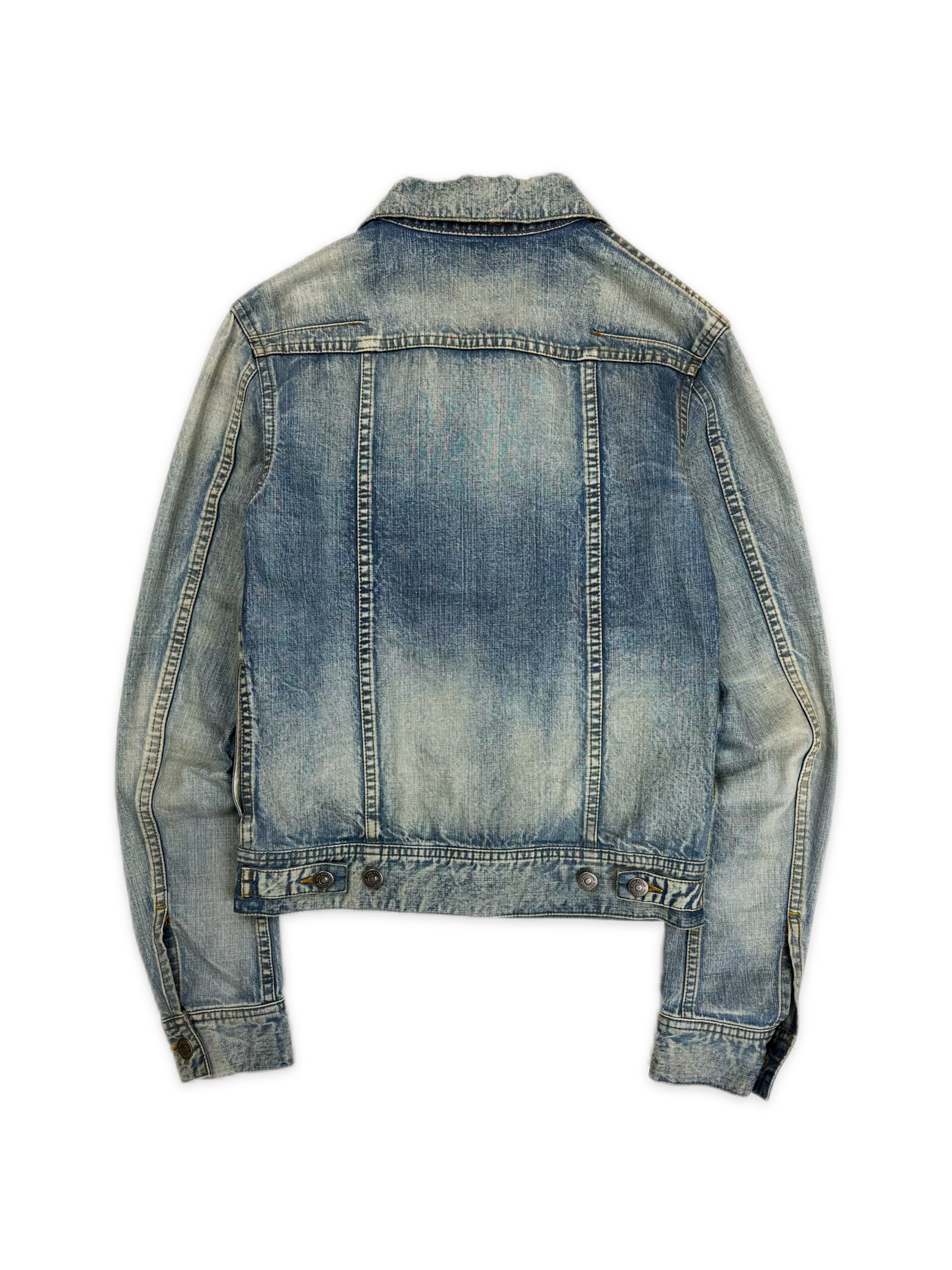 SS11 Dior Homme KVA Bleach Darted Slim Cut Denim Jacket