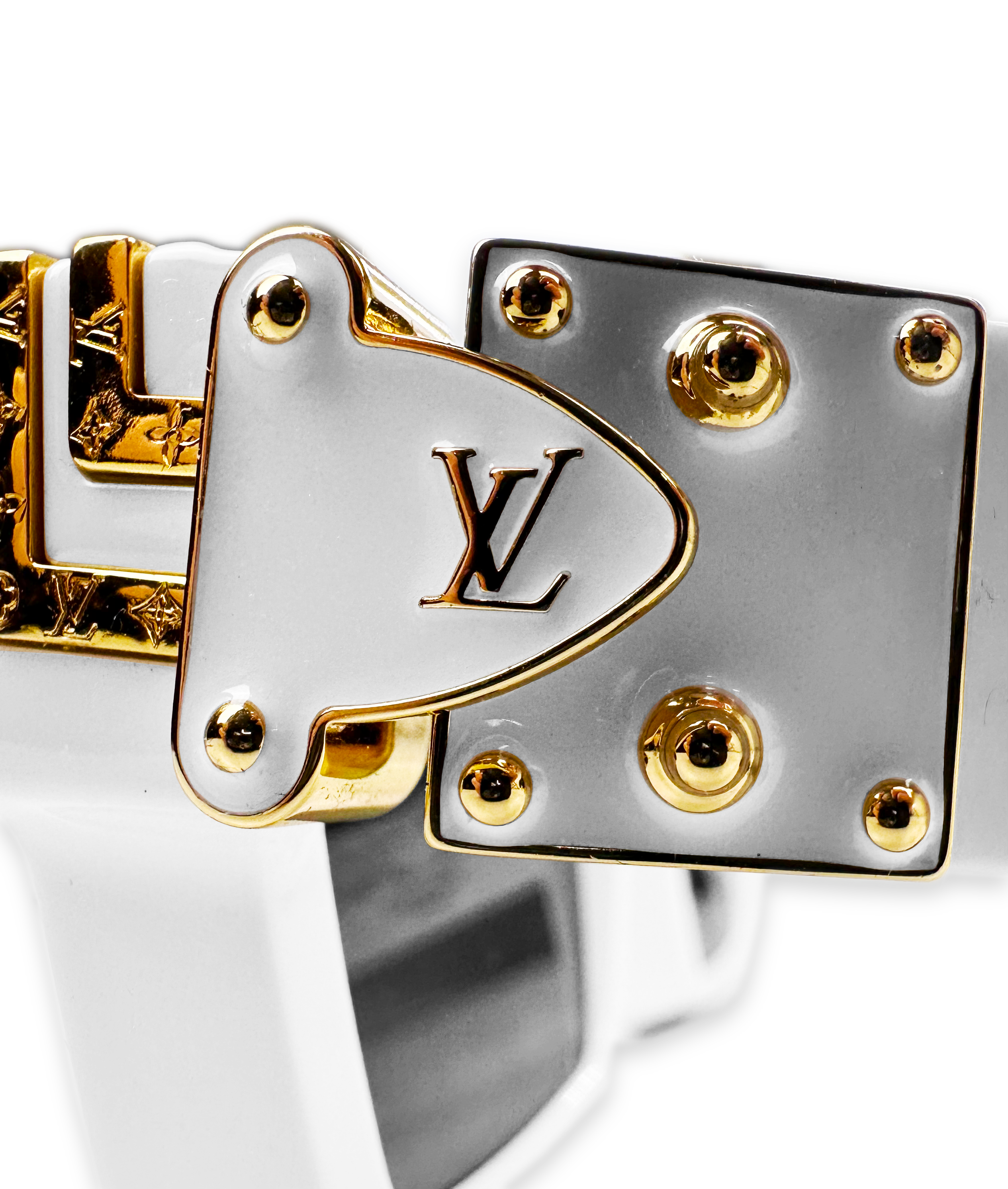 AW19 Louis Vuitton ‘1.1 Millionaire’ White Gold Boxy Sunglasses