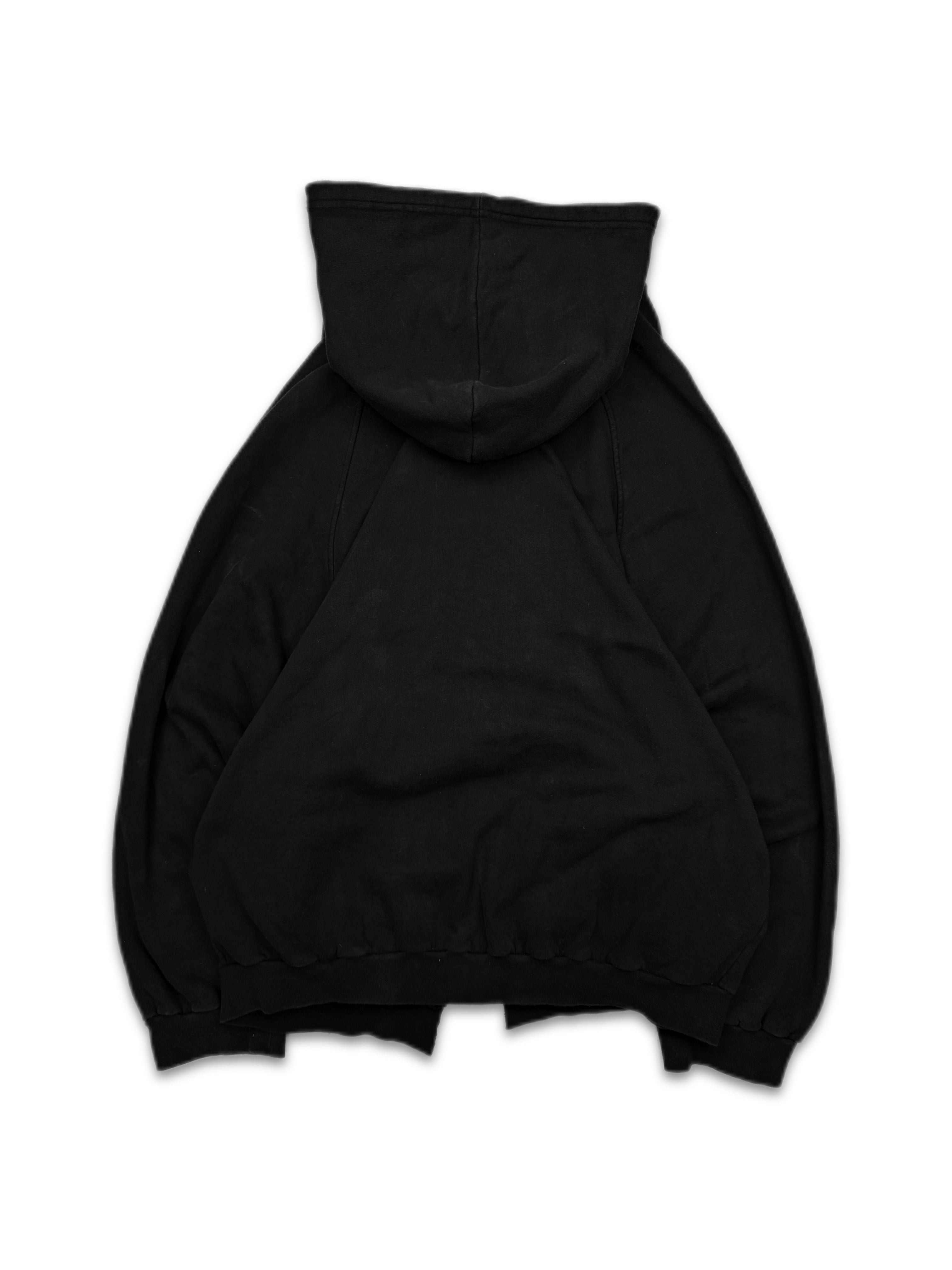 AW05 Raf Simons ‘All Shadows’ Oversized Black Graphic Hoodie