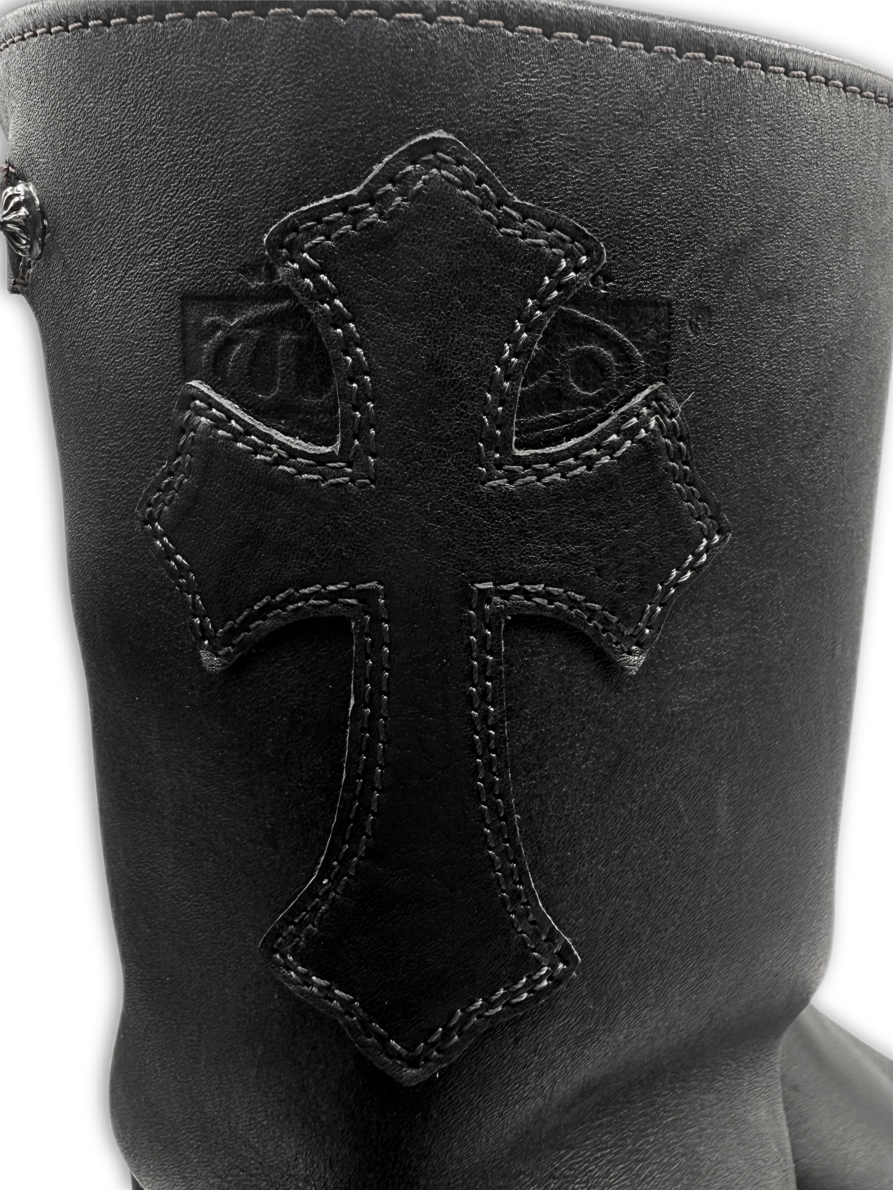 Chrome Hearts x Wesco Cross Patch Leather Gunslinger Boots
