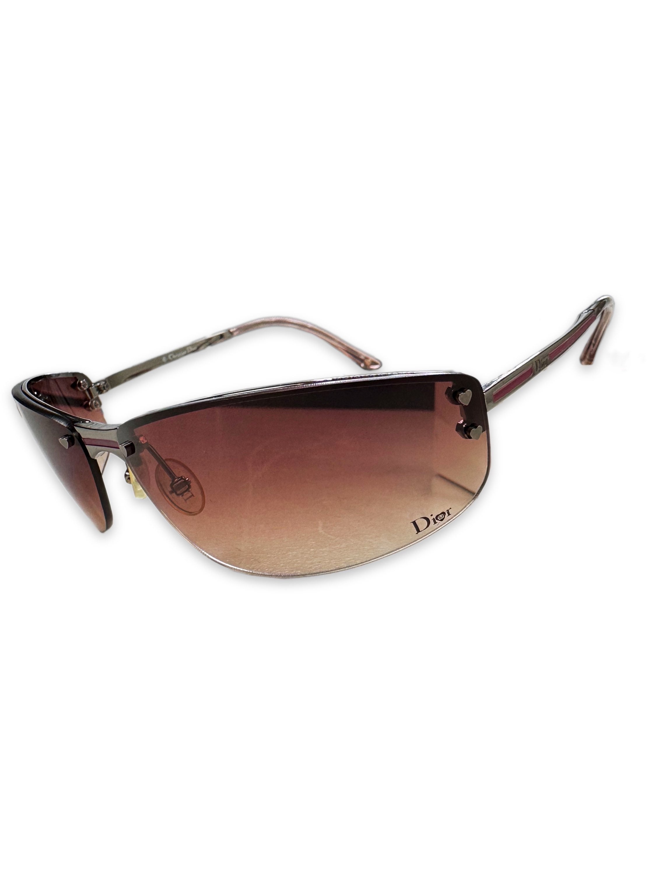 00s Dior Star Motif Warm Tint Sunglasses