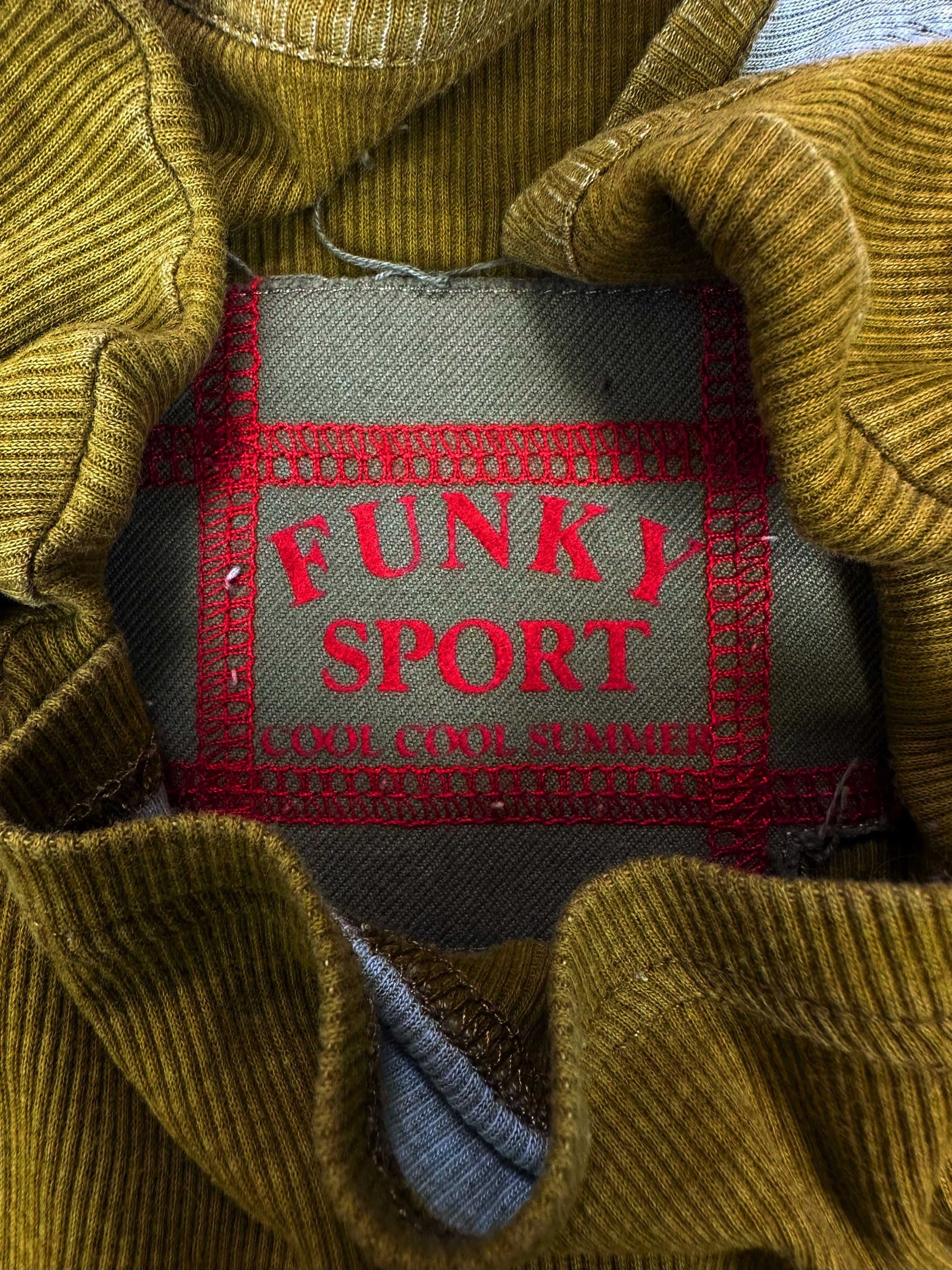 00s Dolce & Gabbana ‘Funky Sport’ Olive Green Tank-top