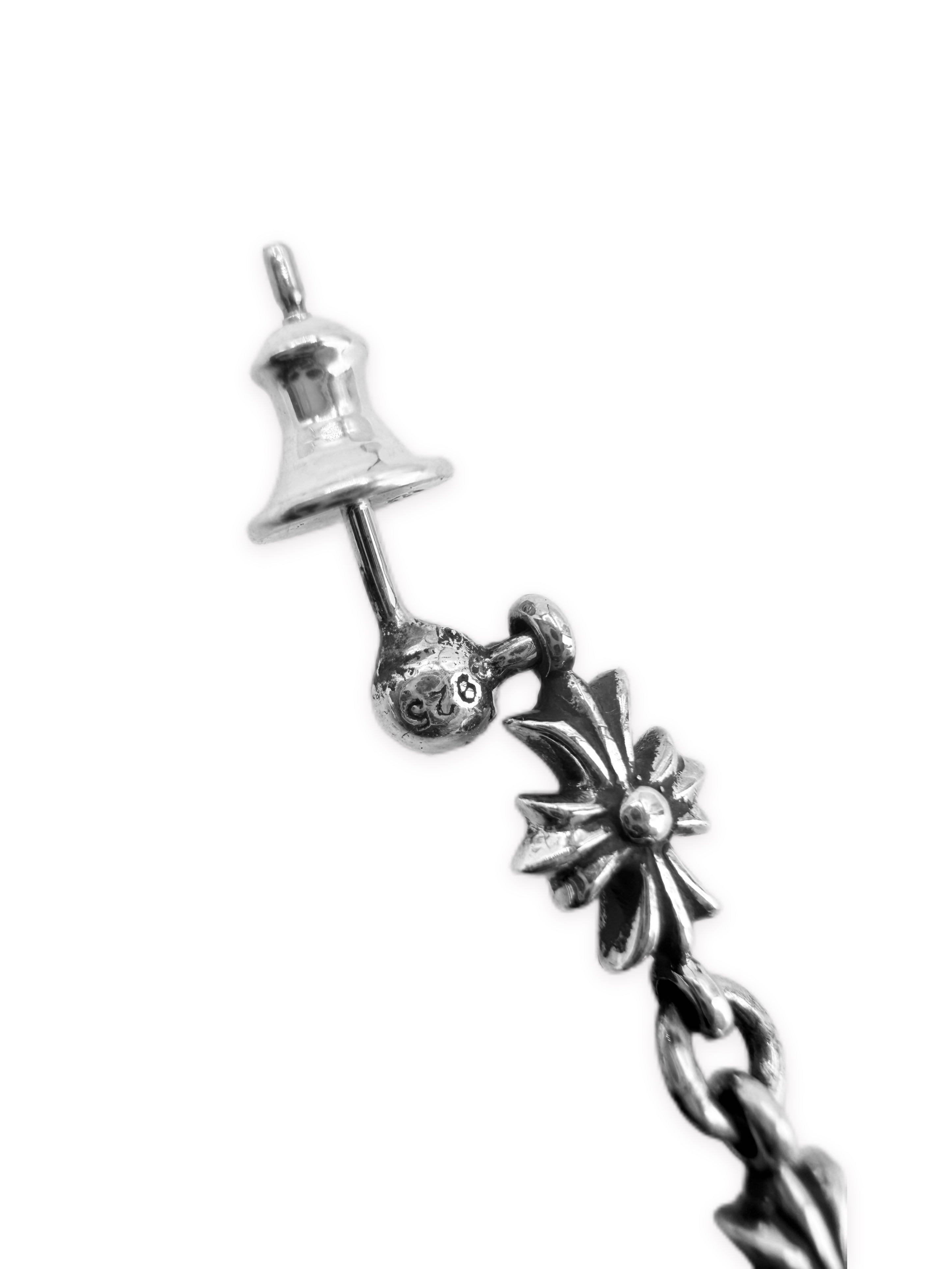 Chrome Hearts ‘Tiny E’ Triple 3 Drop .925 Silver Earring