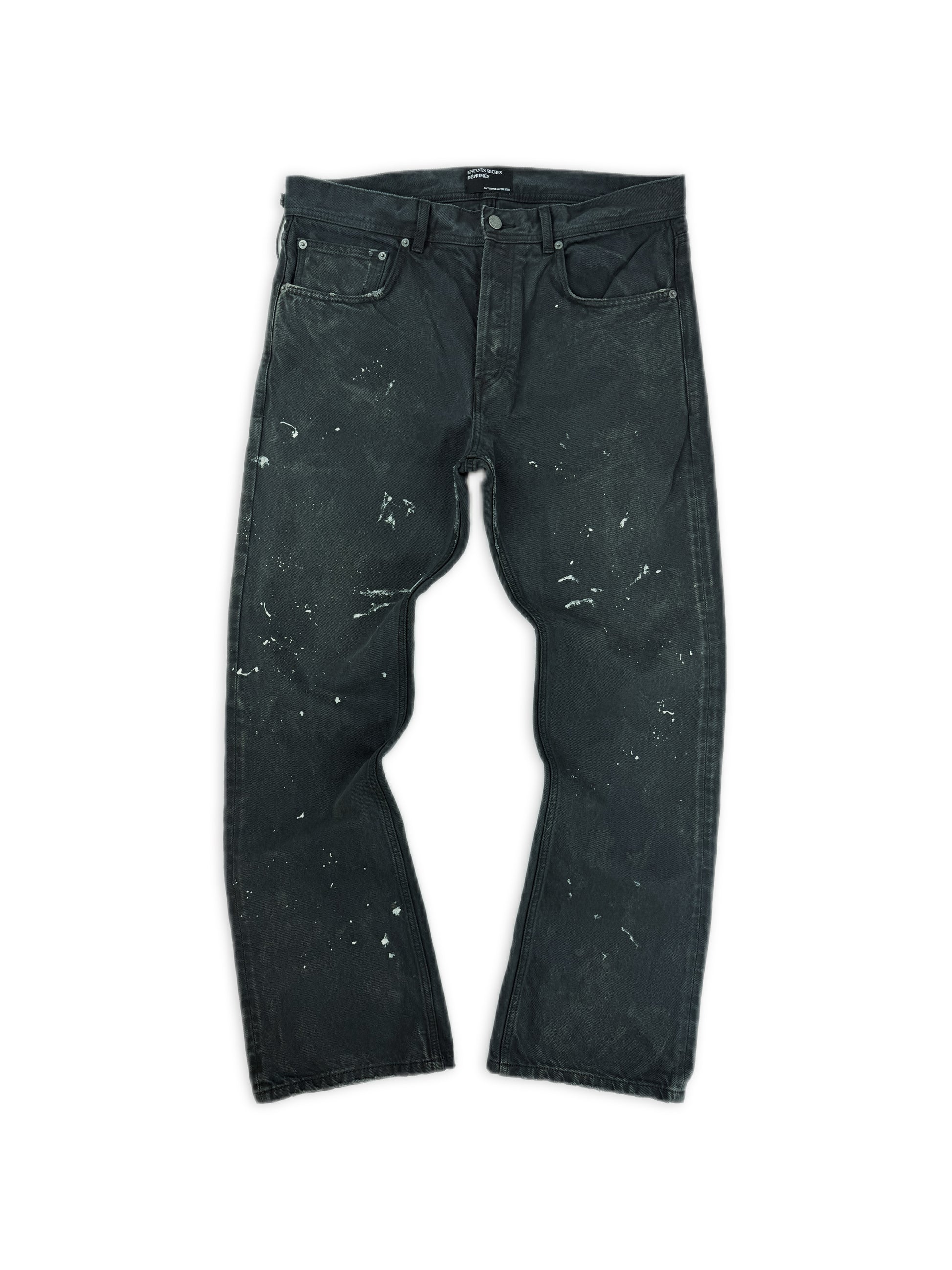 AW25 Enfants Riches Deprimes Paint Splatter Boot Cut Denim